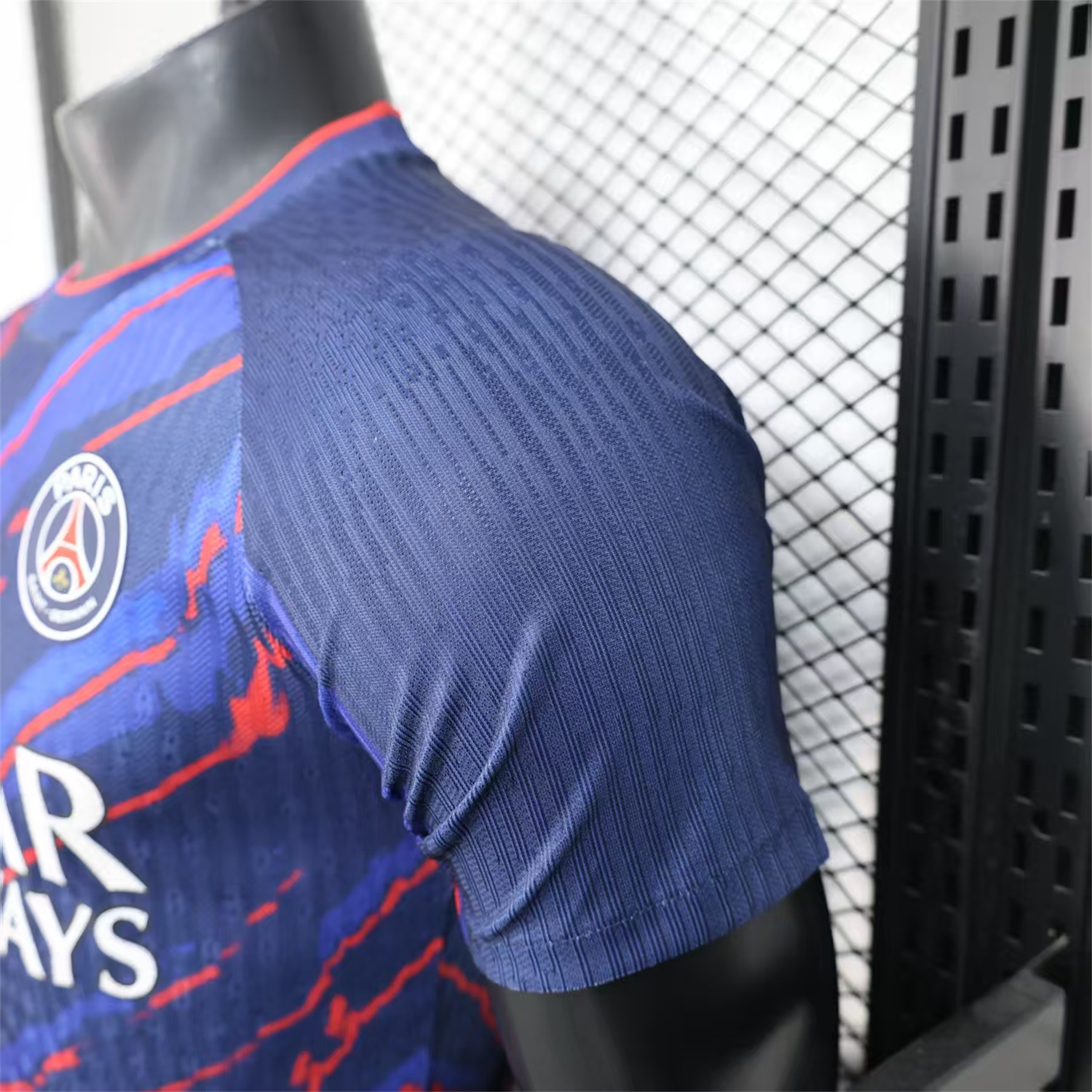 AlphaJersey-Paris Saint-Germain PSG X JD 25-26 Red Line Blue Special Edition Jersey - Player Version