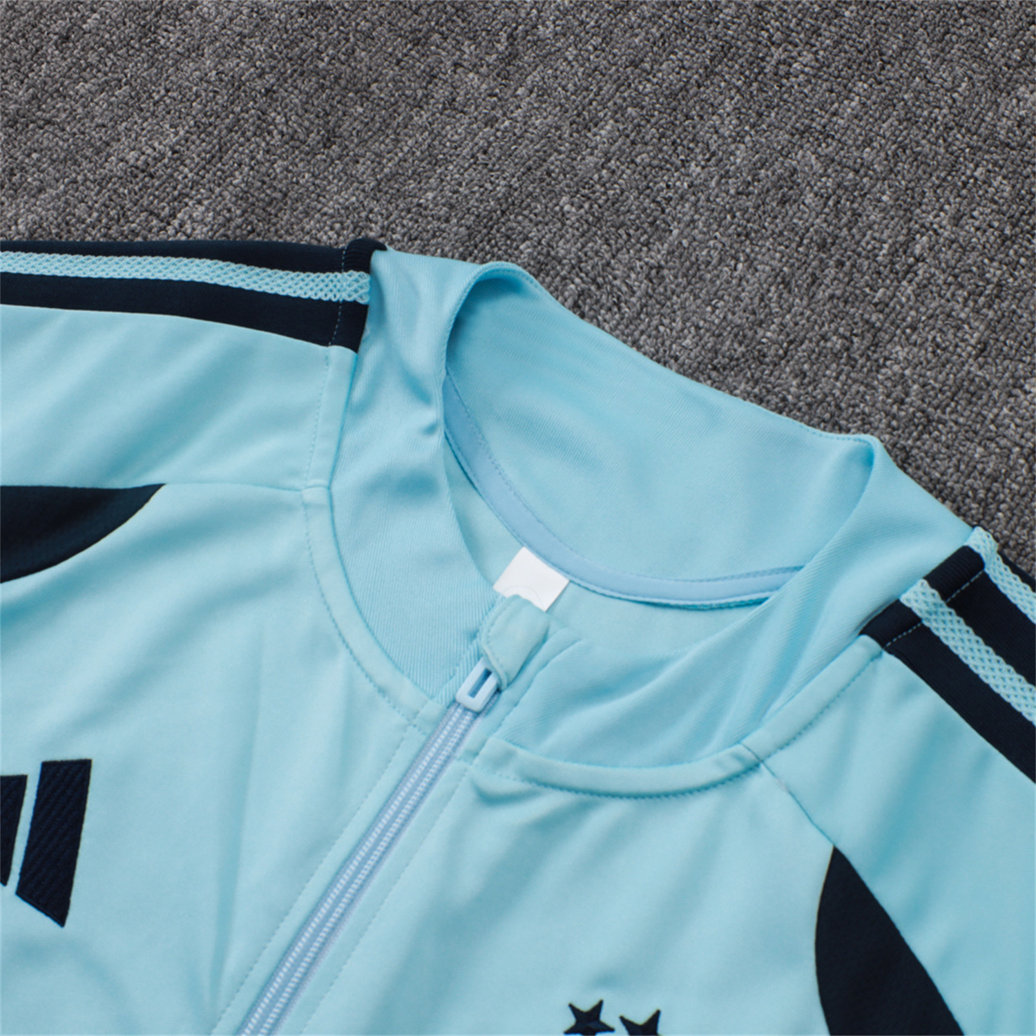 AlphaJersey-Argentina 25-26 Windbreaker Training Set - Light Blue Top and Black Pants