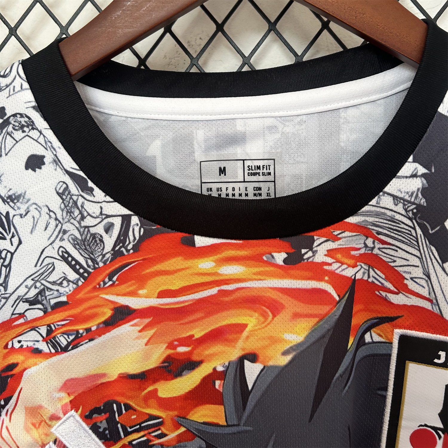 AlphaJersey-Japan 25-26 One Piece Luffy Flame Fist Special Edition Jersey - Fans Version