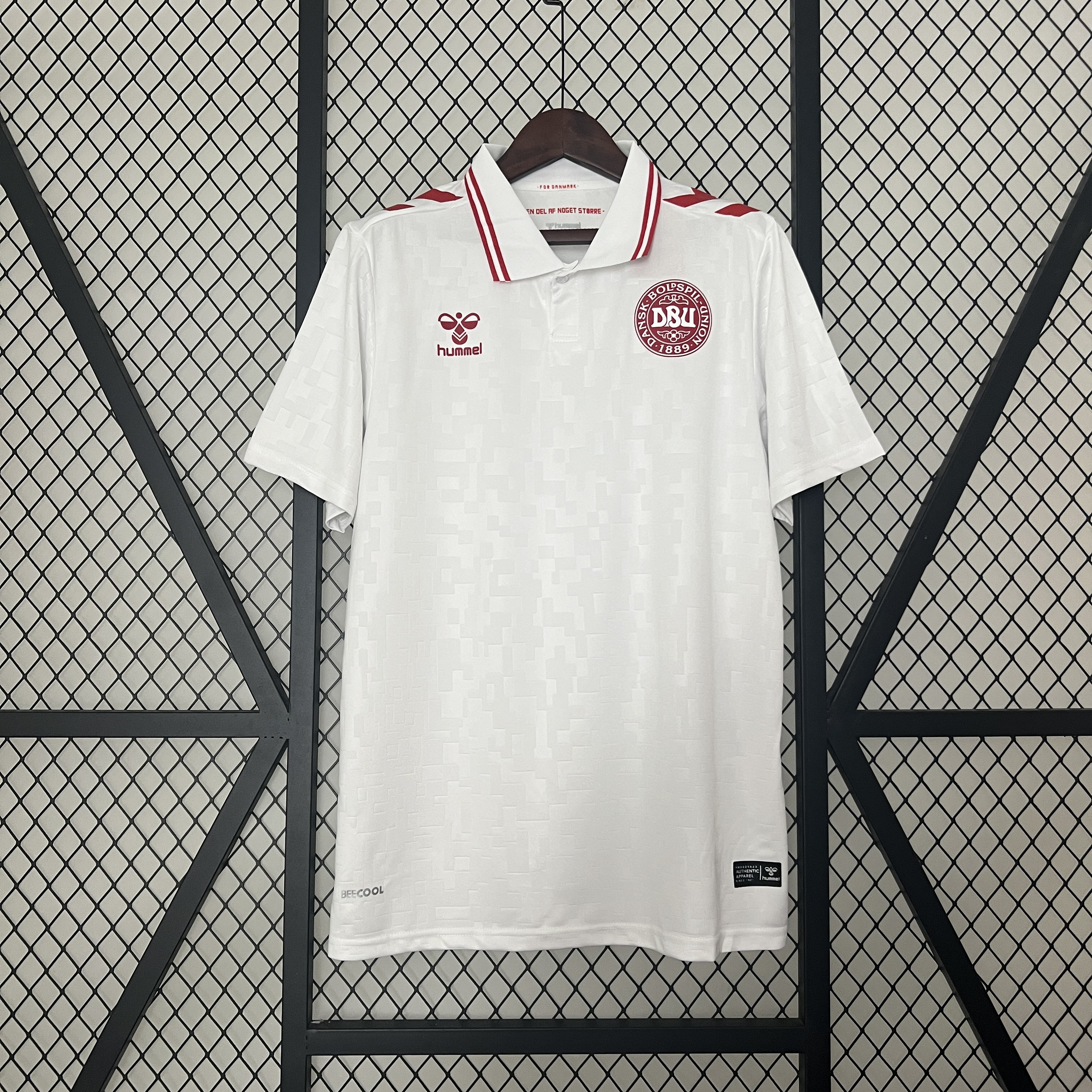 AlphaJersey-Denmark 2024 Away Stadium Jersey - Fans Version