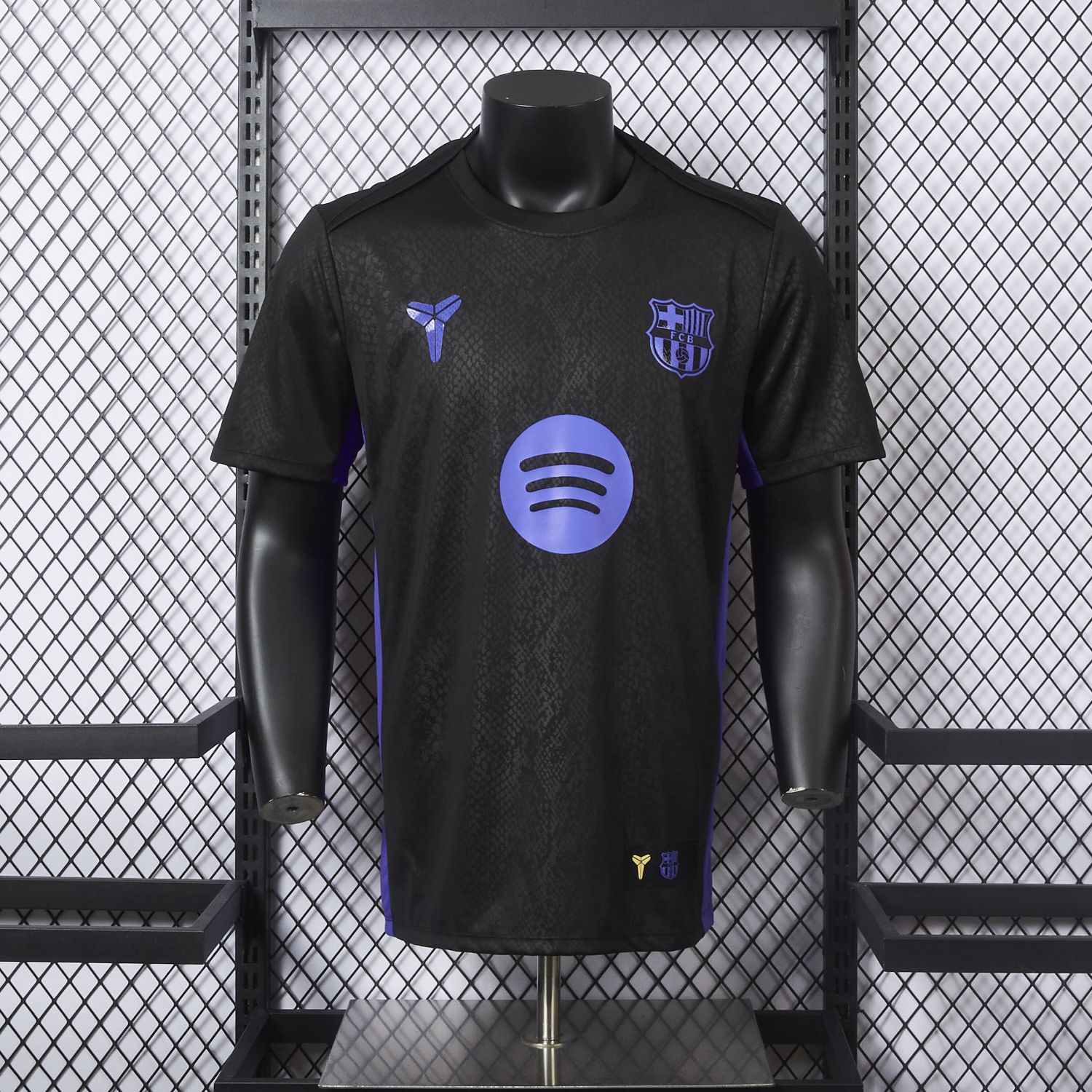 AlphaJersey-Barcelona X KB 25-26 Black And Purple Special Jersey - Player Version