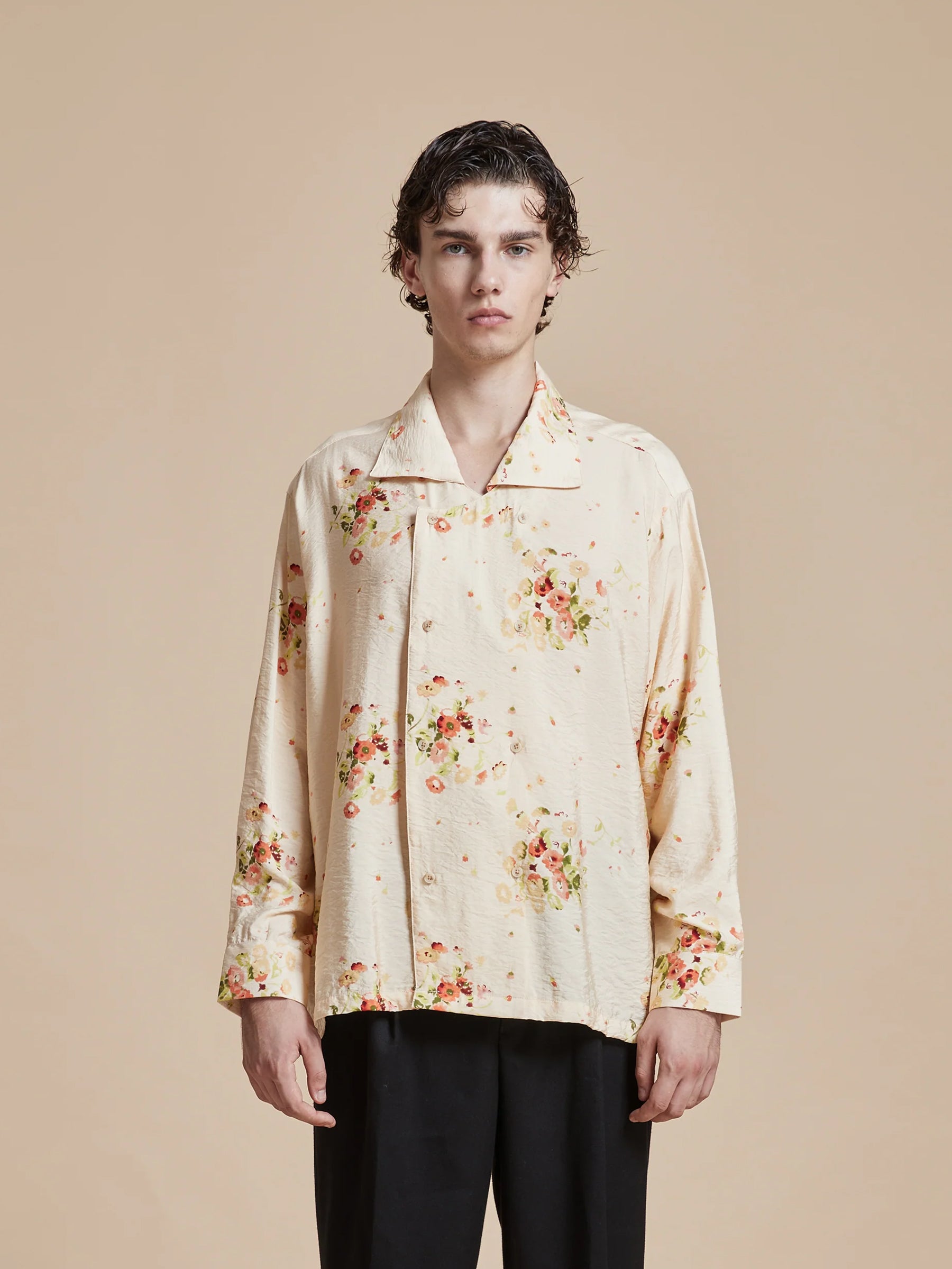 Kanhati Garden Long Sleeve Camp Shirt | Modern Menswear by yycbvcnbmmnbm