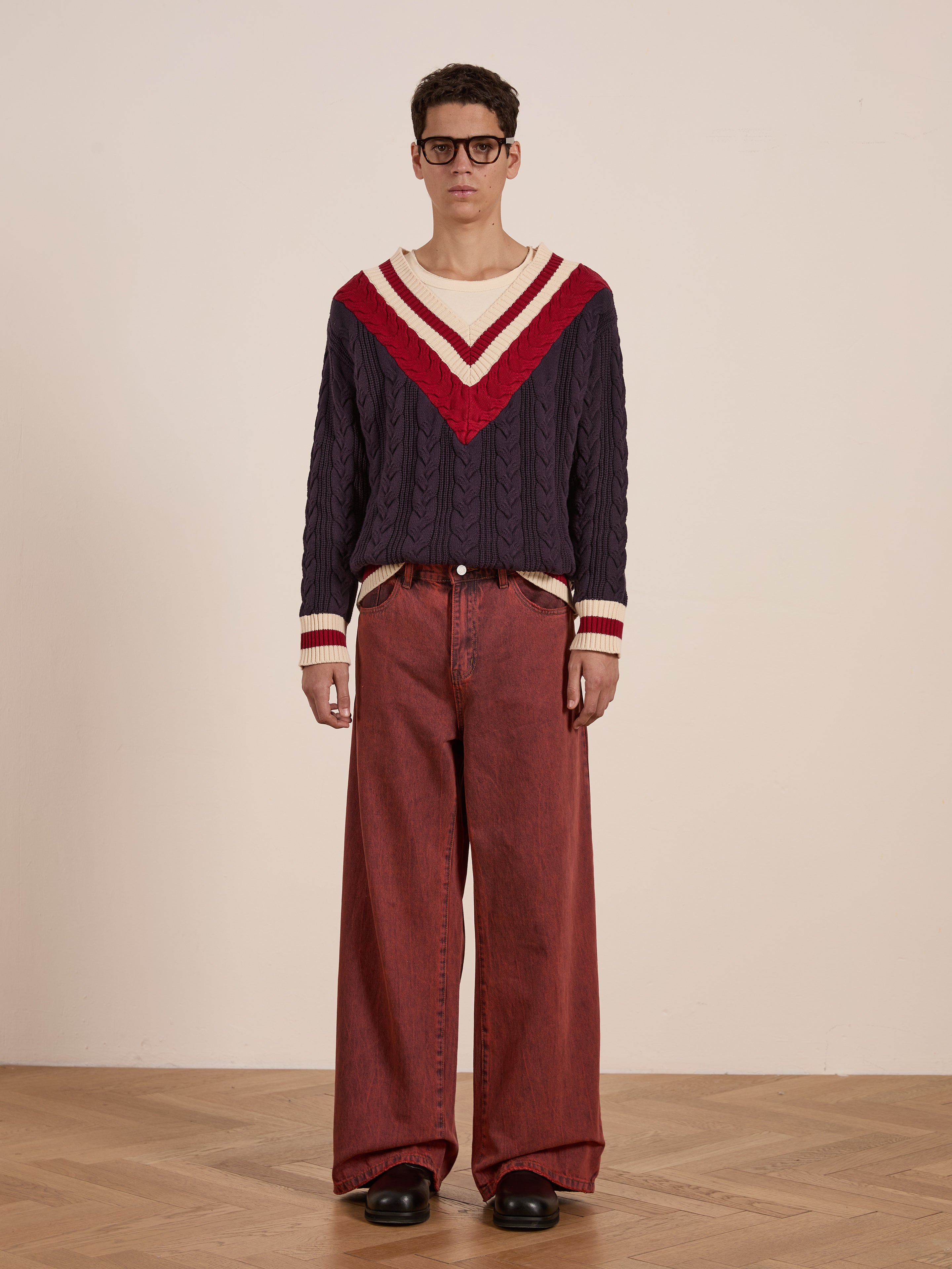 V-Neck Cricket Sweater | Modern Menswear by yycbvcnbmmnbm
