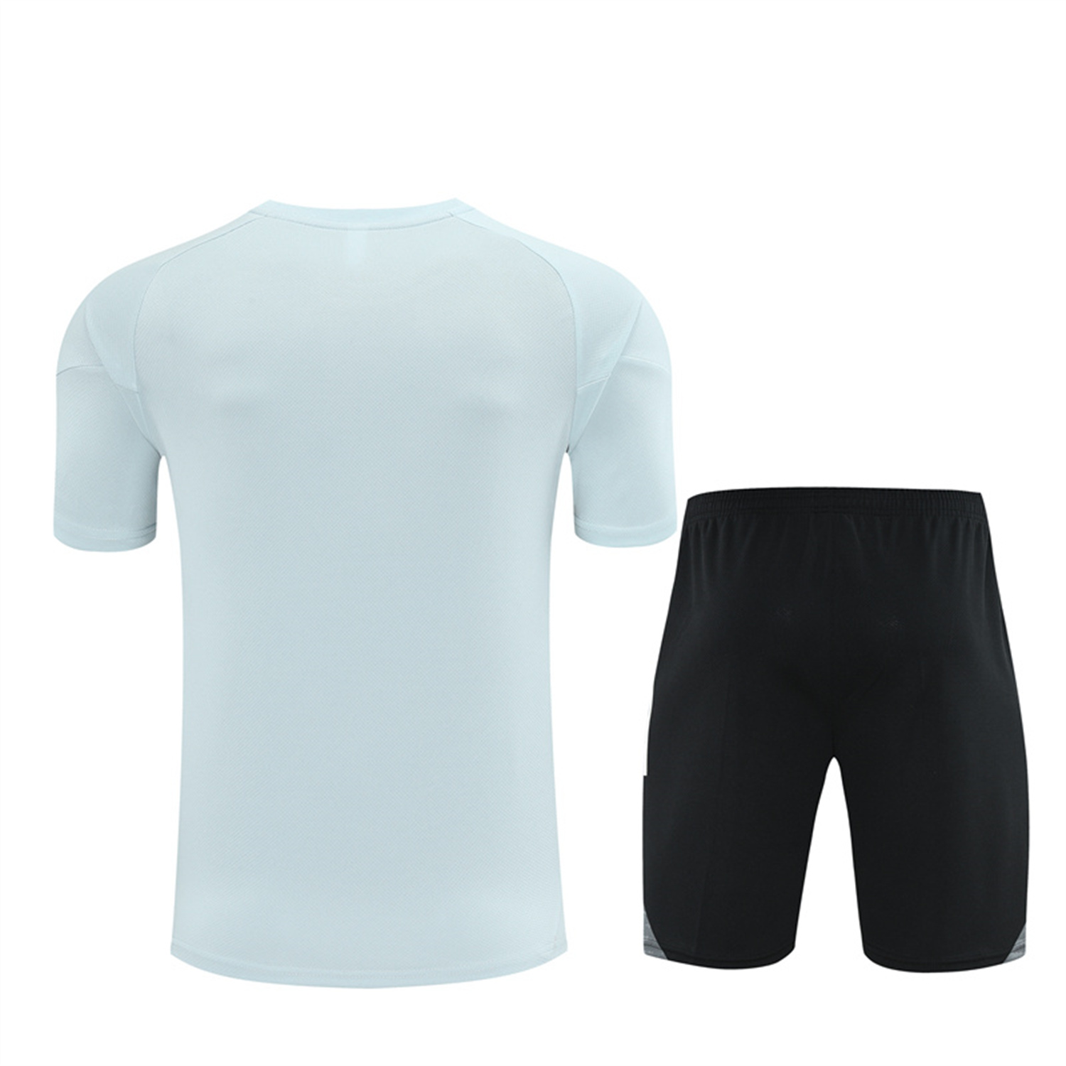 AlphaJersey-Japan 25-26 Short-Sleeve Training Set - Light Blue Top and Black Shorts