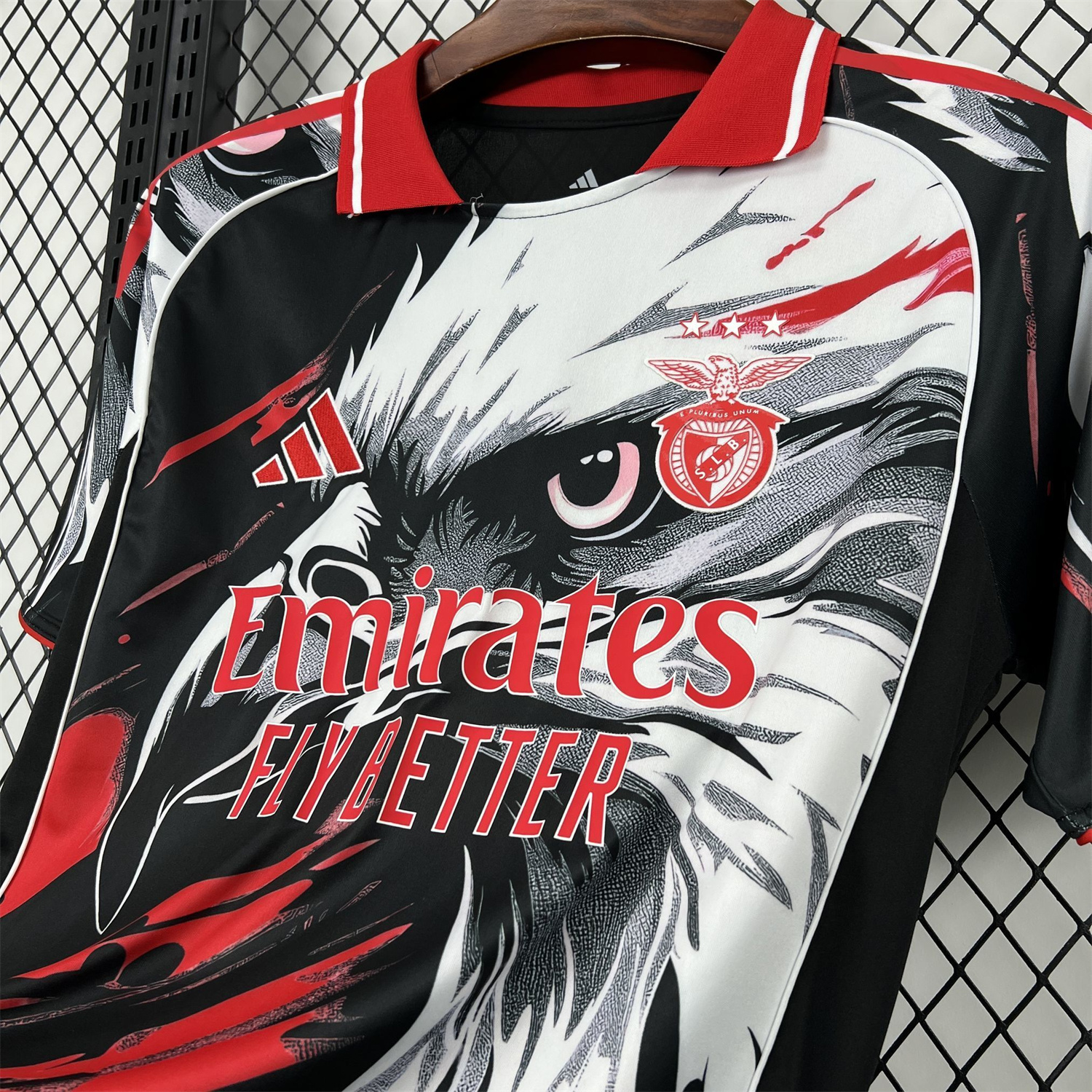AlphaJersey-Benfica 25-26 White Eagle Black Special Jersey - Fans Version