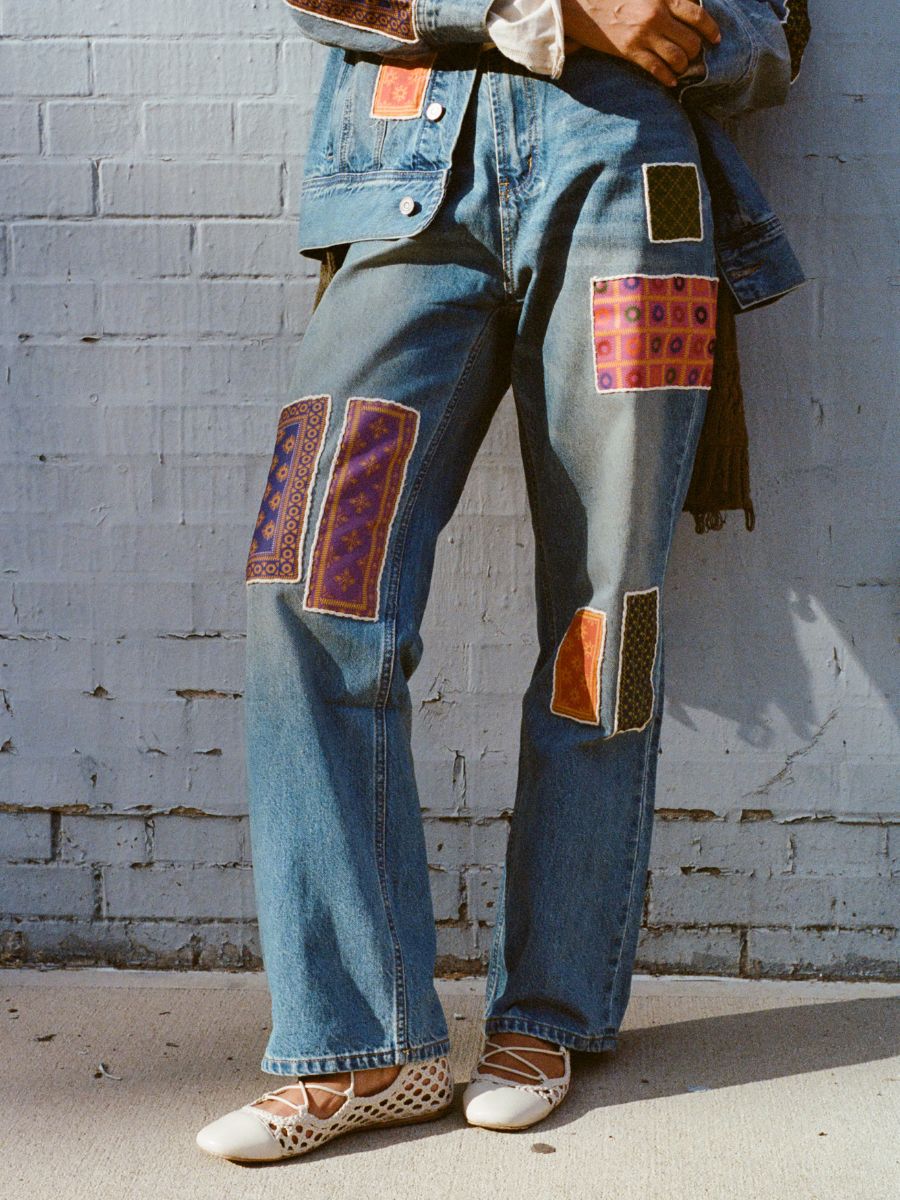 Kantha Patchwork Jeans | Modern Menswear by yycbvcnbmmnbm