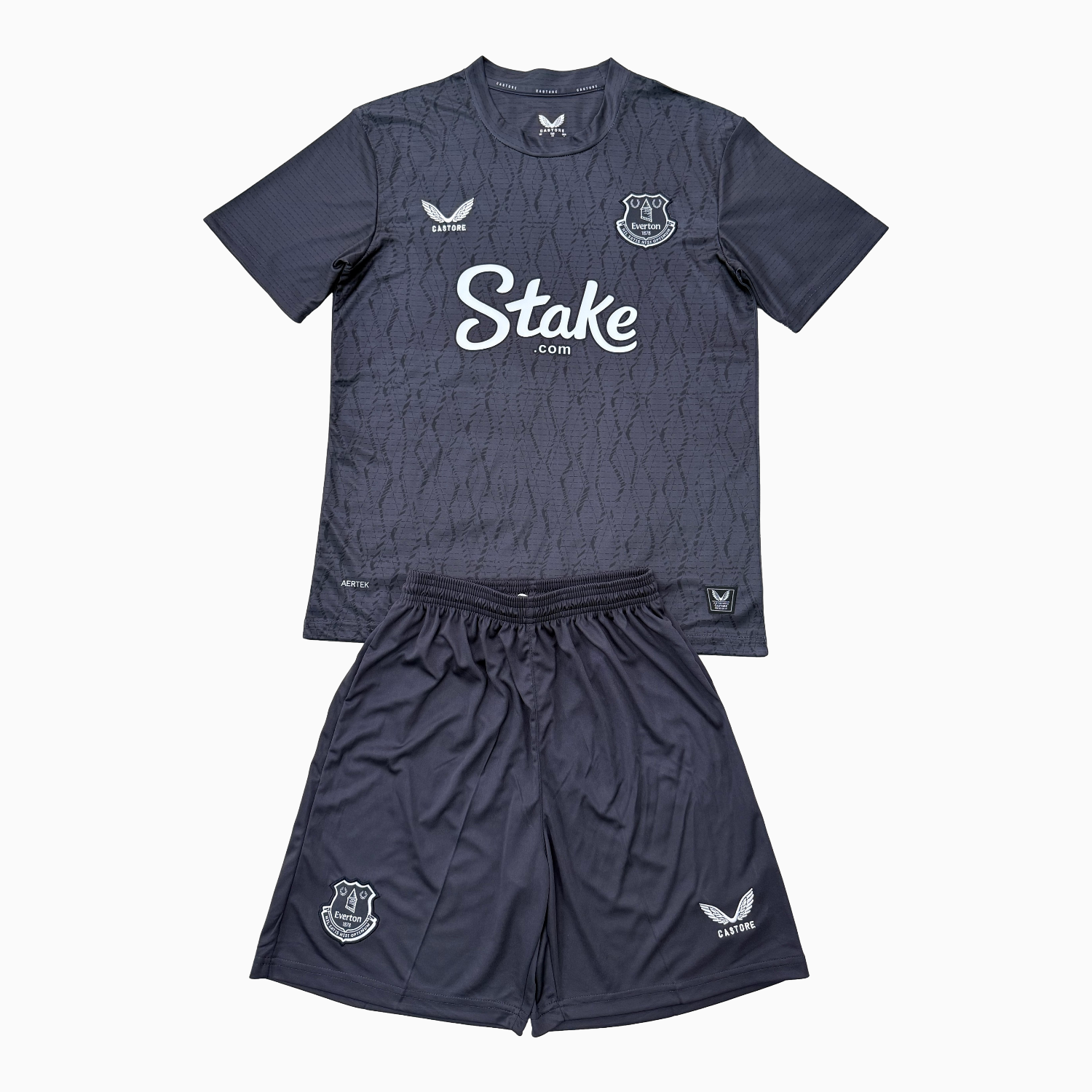 AlphaJersey-Everton 25-26 Gray Goalkeeper Men's Adult Jersey Set - Fans Version