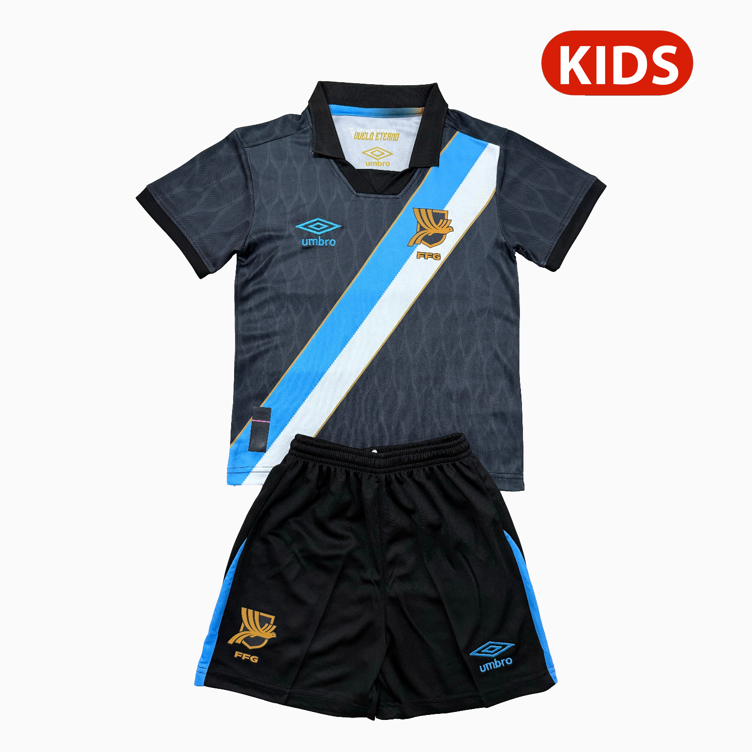 AlphaJersey-Guatemala 26-27 Navy Blue Away Kids Kit