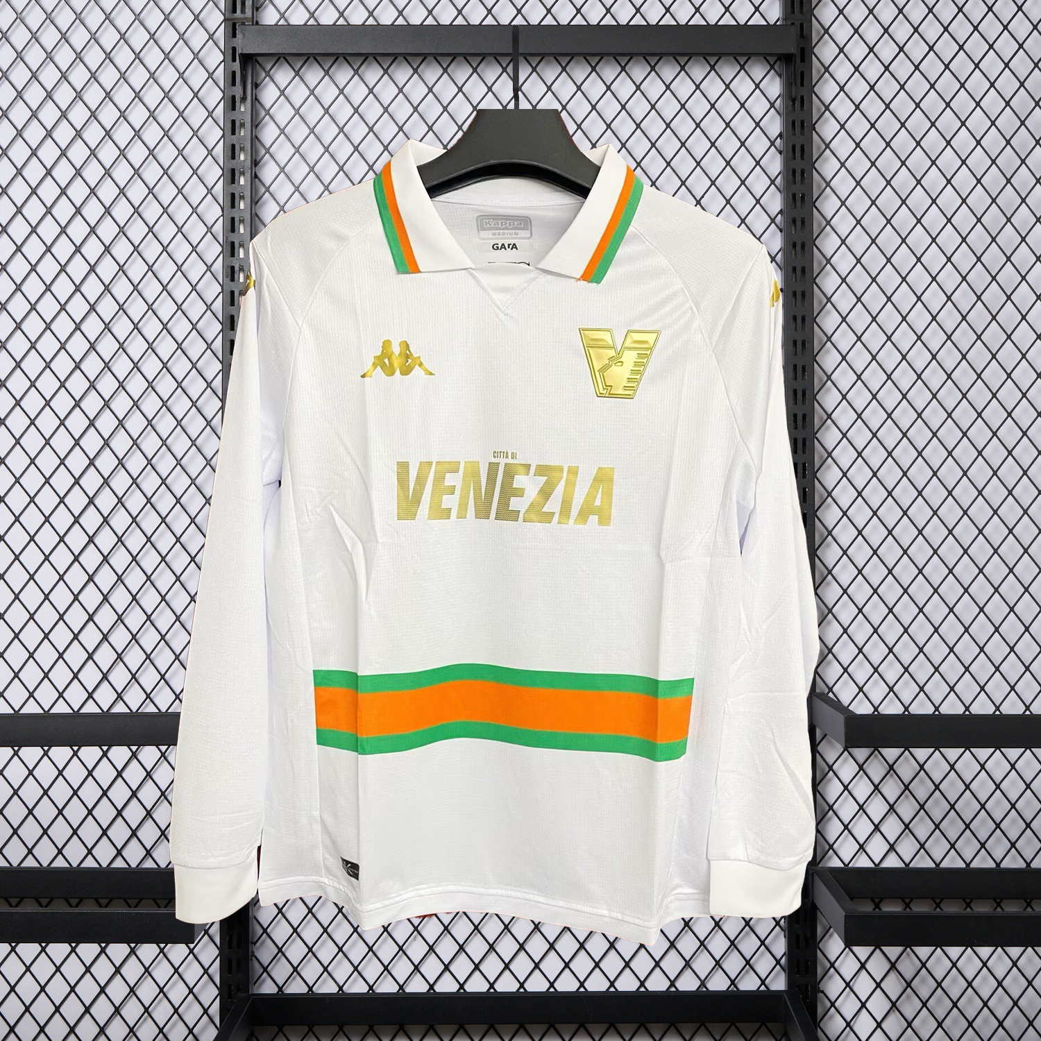 AlphaJersey-Retro Venezia FC 23-24 Away Pre-Season Unsponsored White Long Sleeves Jersey - Fans Version