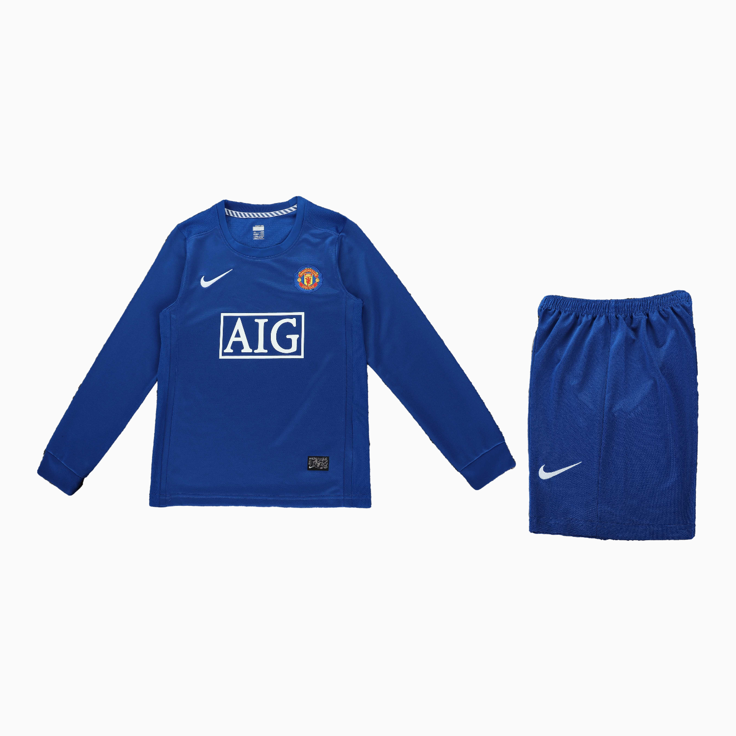 AlphaJersey-Retro Manchester United 2008-09 Third Long Sleeves Kids Kit