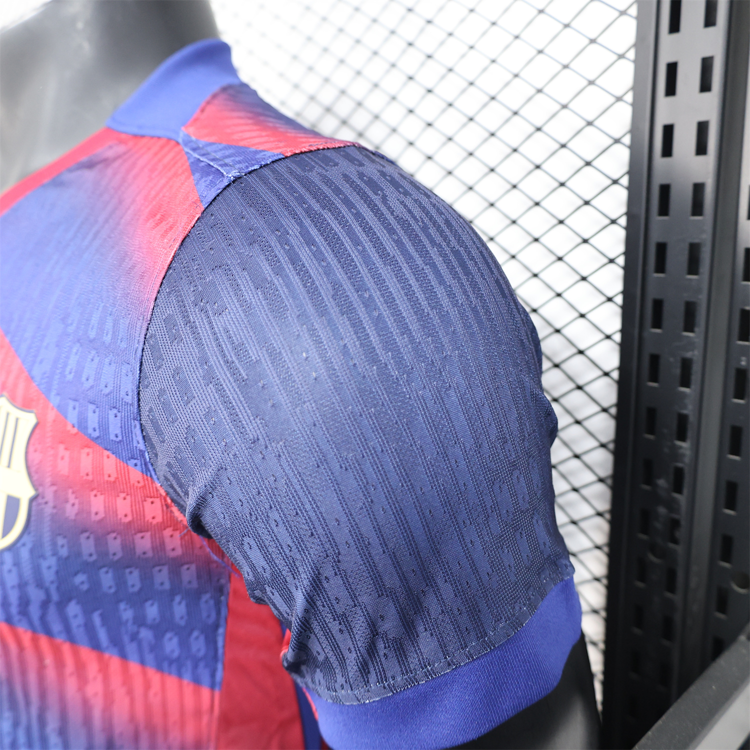 AlphaJersey-Barcelona 25-26 Red Diagonal Special Blue Jersey - Player Version