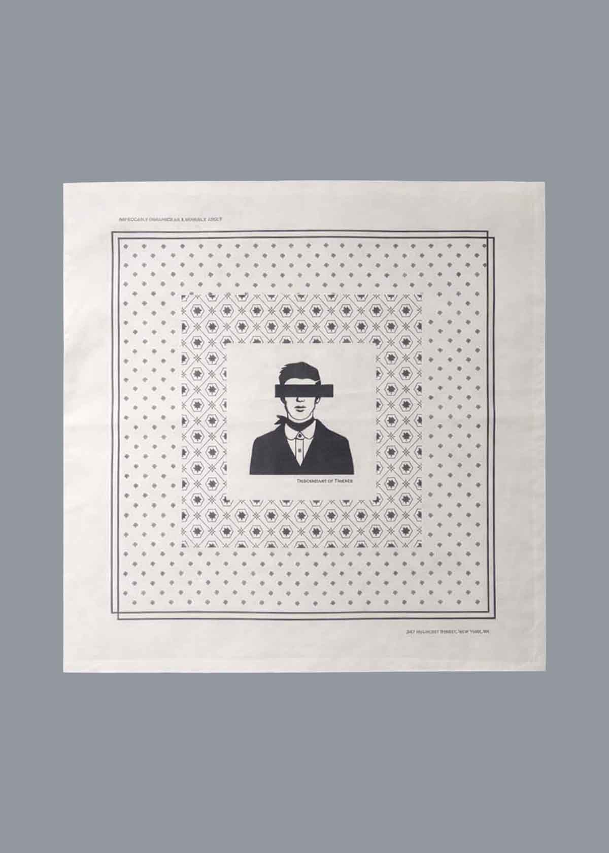 DOT Printed Neckwear White | Modern Menswear by yycbvcnbmmnbm