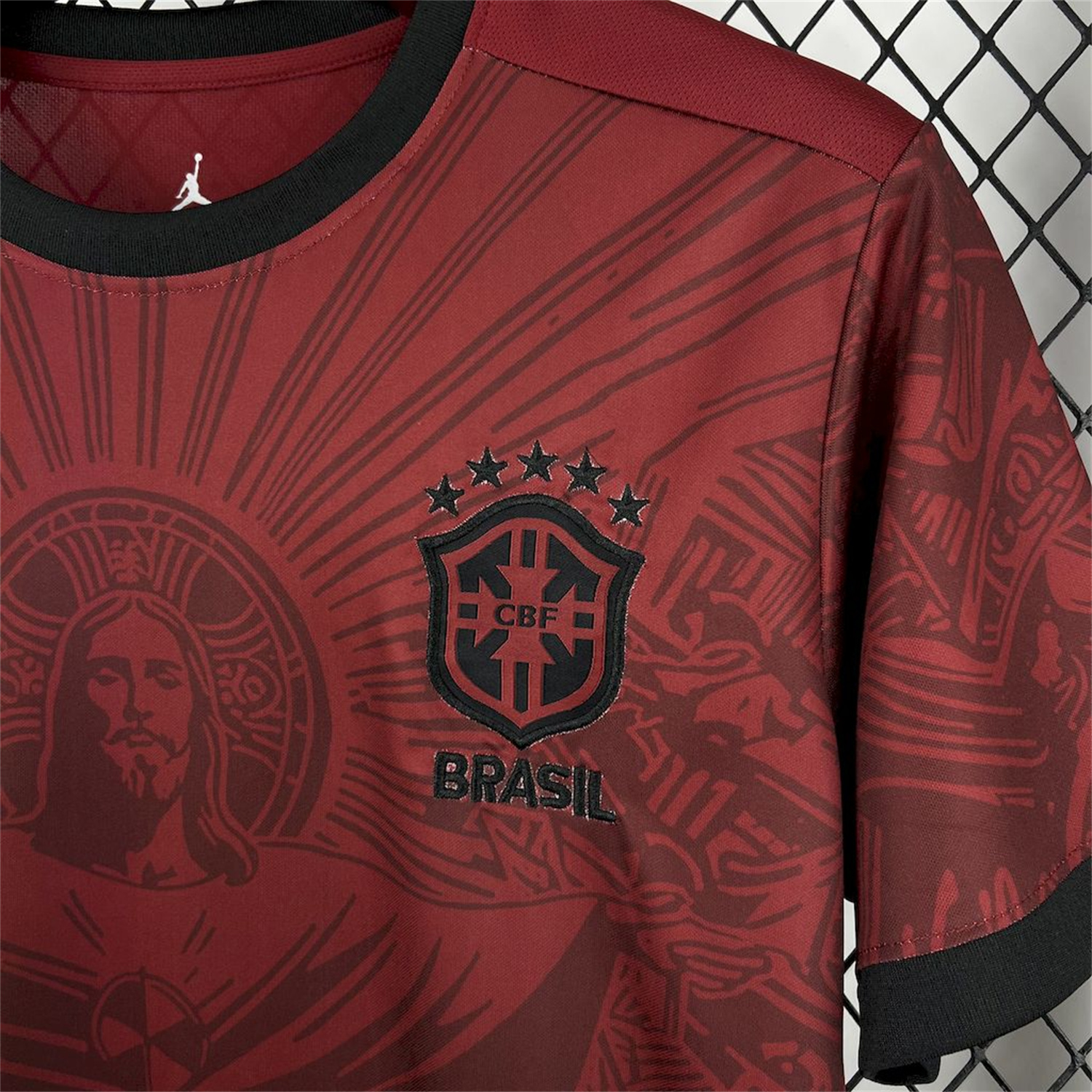 AlphaJersey-Brazil 25-26 Jordan Maroon Deep Red Special Edition Jersey - Fans Version
