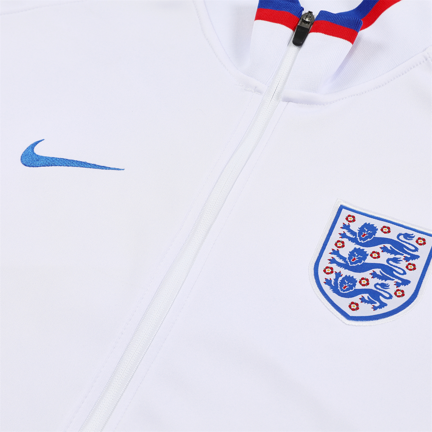 AlphaJersey-England 2026 Long Sleeve Training Set - White Top and Blue Pants