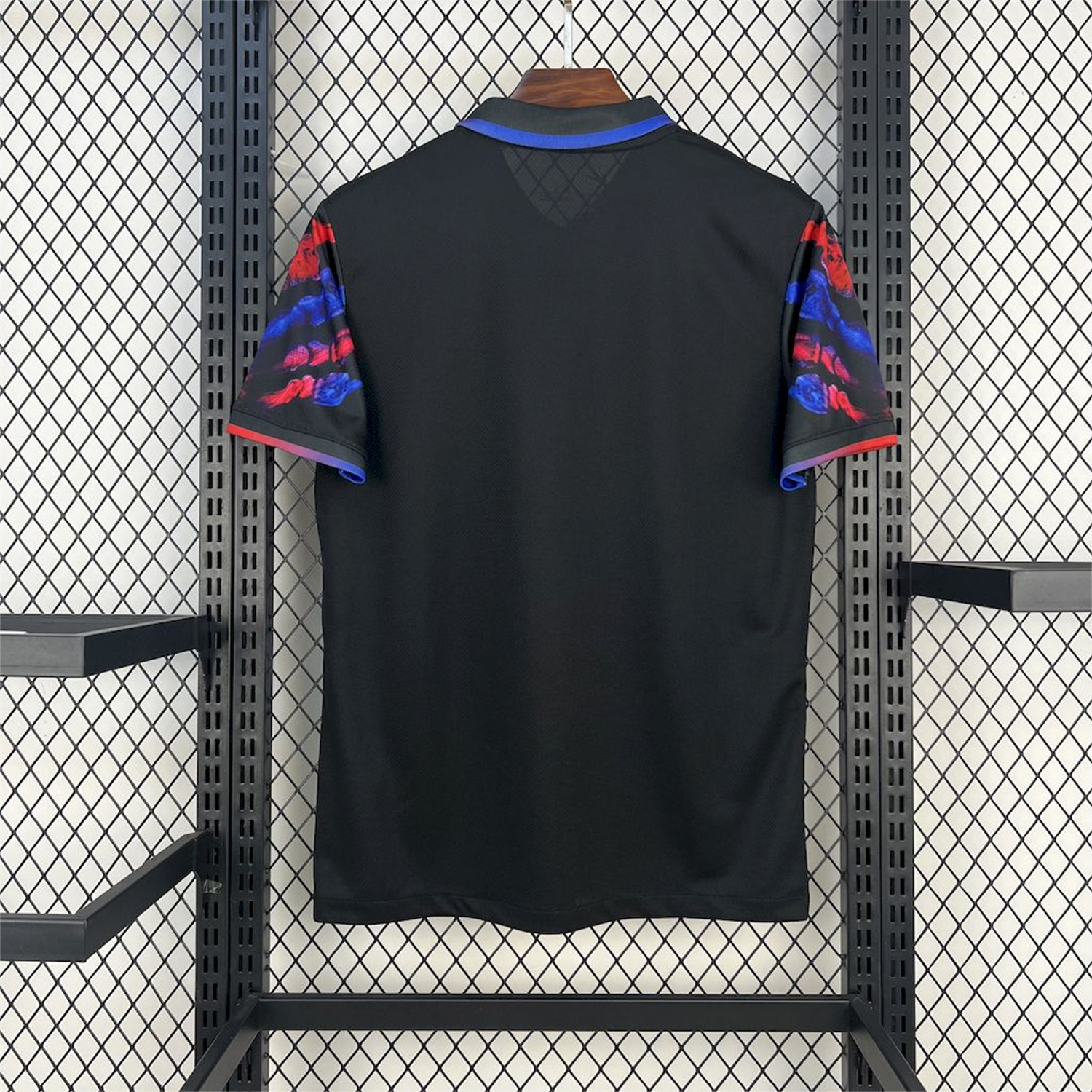 AlphaJersey-Barcelona 25-26 Red & Blue Palm Black Jersey - Fans Version