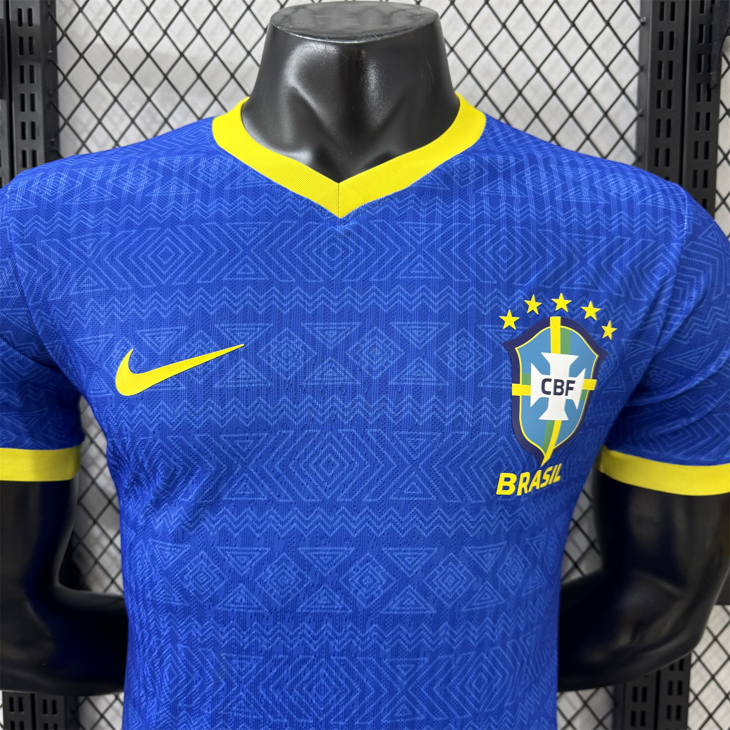 AlphaJersey-Brazil 2026 Diamond Texture Blue Special Jersey - Player Version