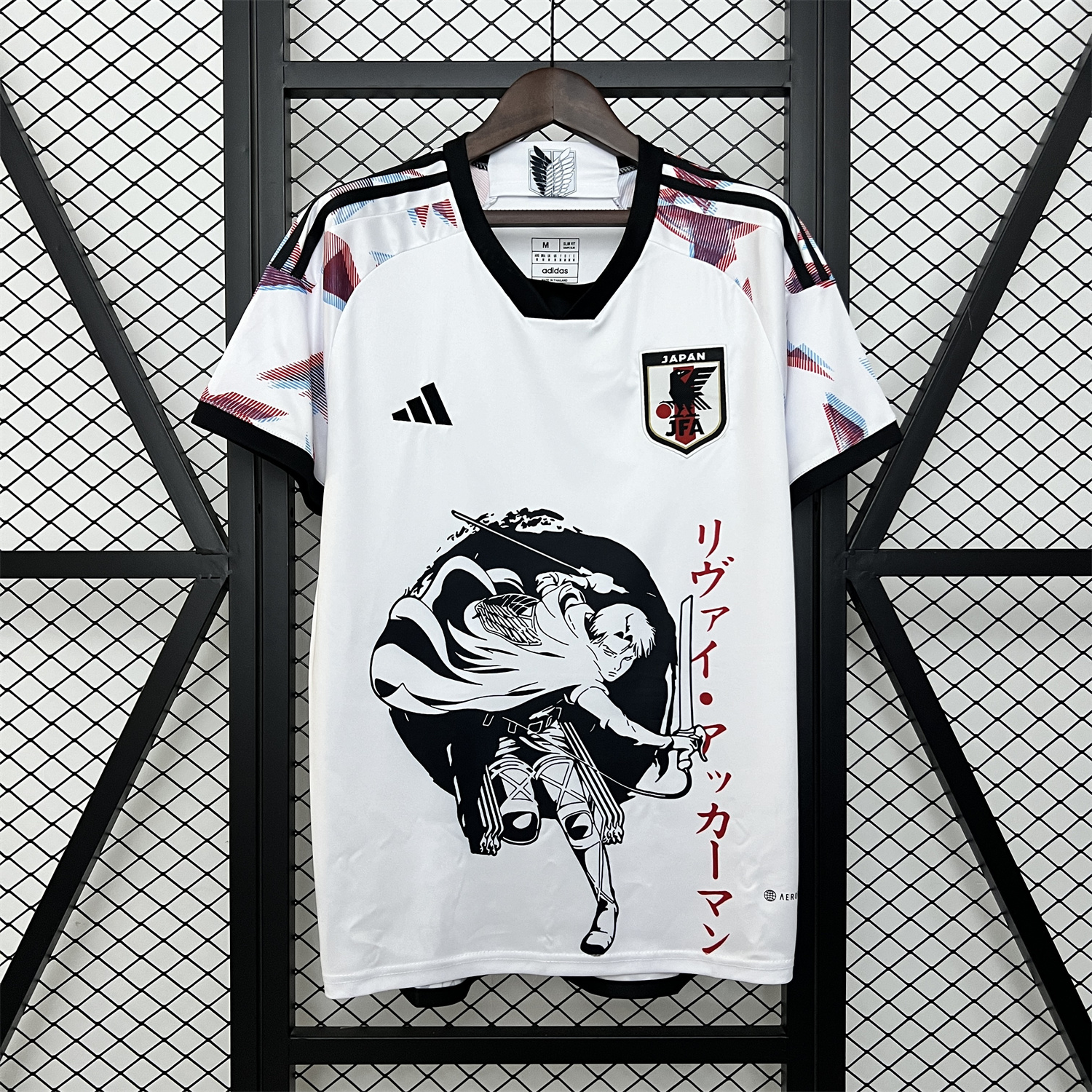 AlphaJersey-Japan 2024 Levi Ackerman White Jersey - Fans Version