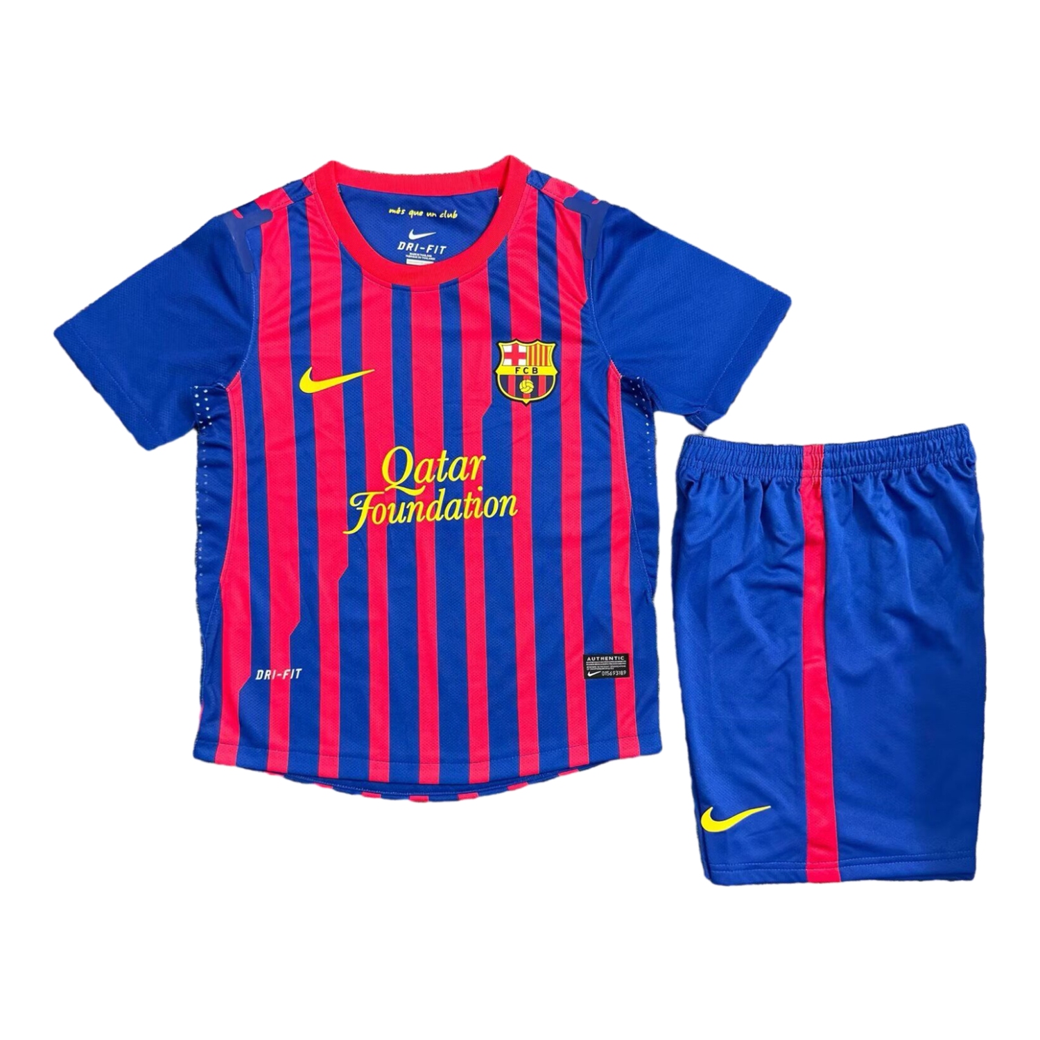 AlphaJersey-Retro Barcelona 2011-12 Home Kids Kit