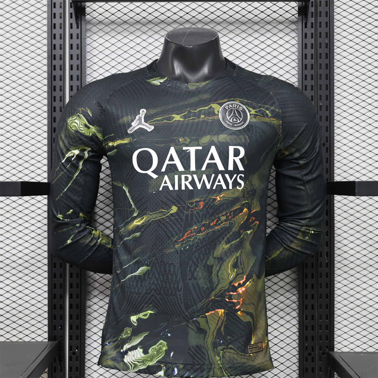 AlphaJersey-Paris Saint-Germain PSG 25-26 Night Version Fifth Long Sleeves Jersey - Player Version