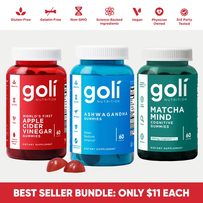 Goli Best Seller Bundle: Ashwagandha KSM-66