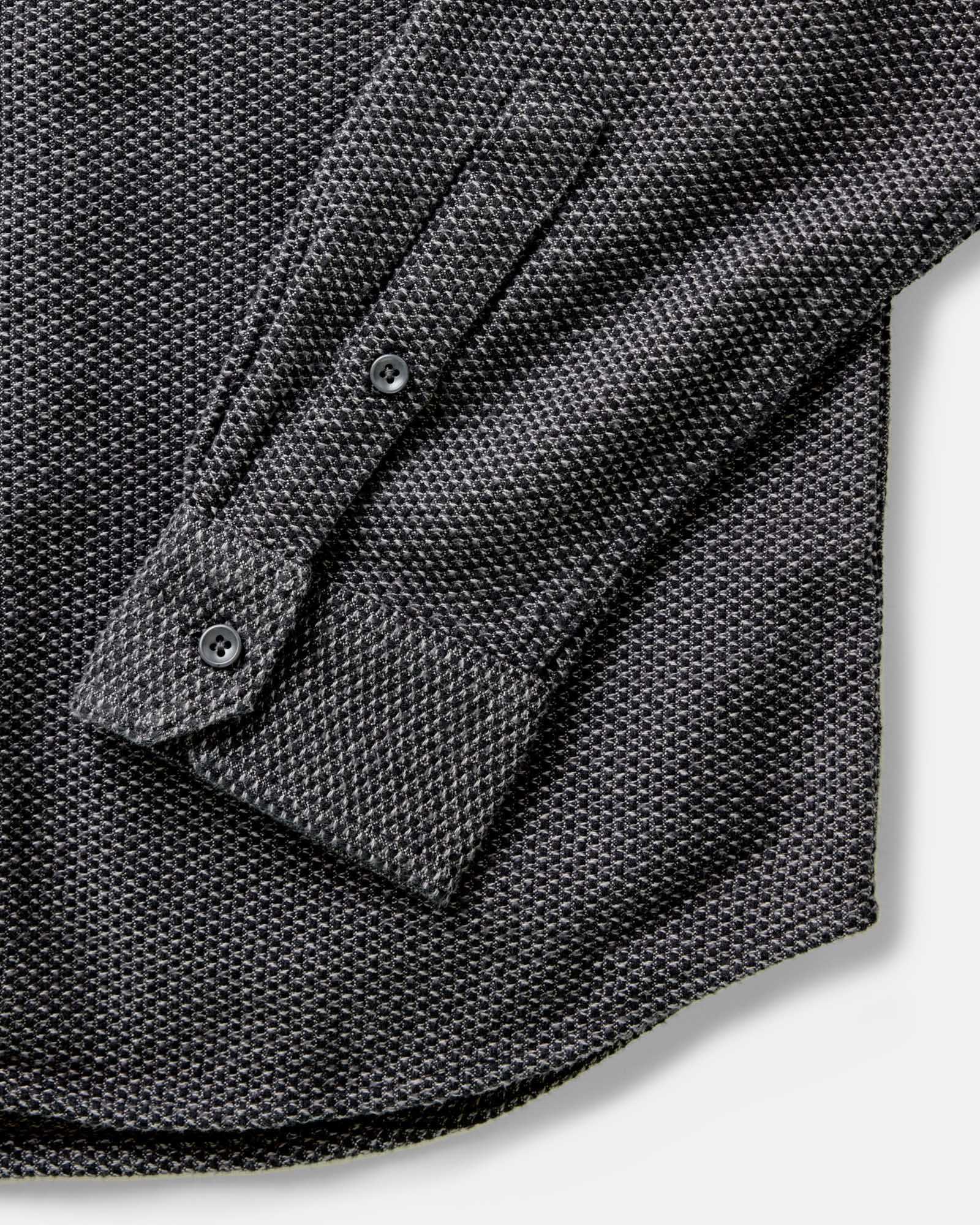 The Utility Shirt in Charcoal Sashiko | Modern Menswear by yycbvcnbmmnbm