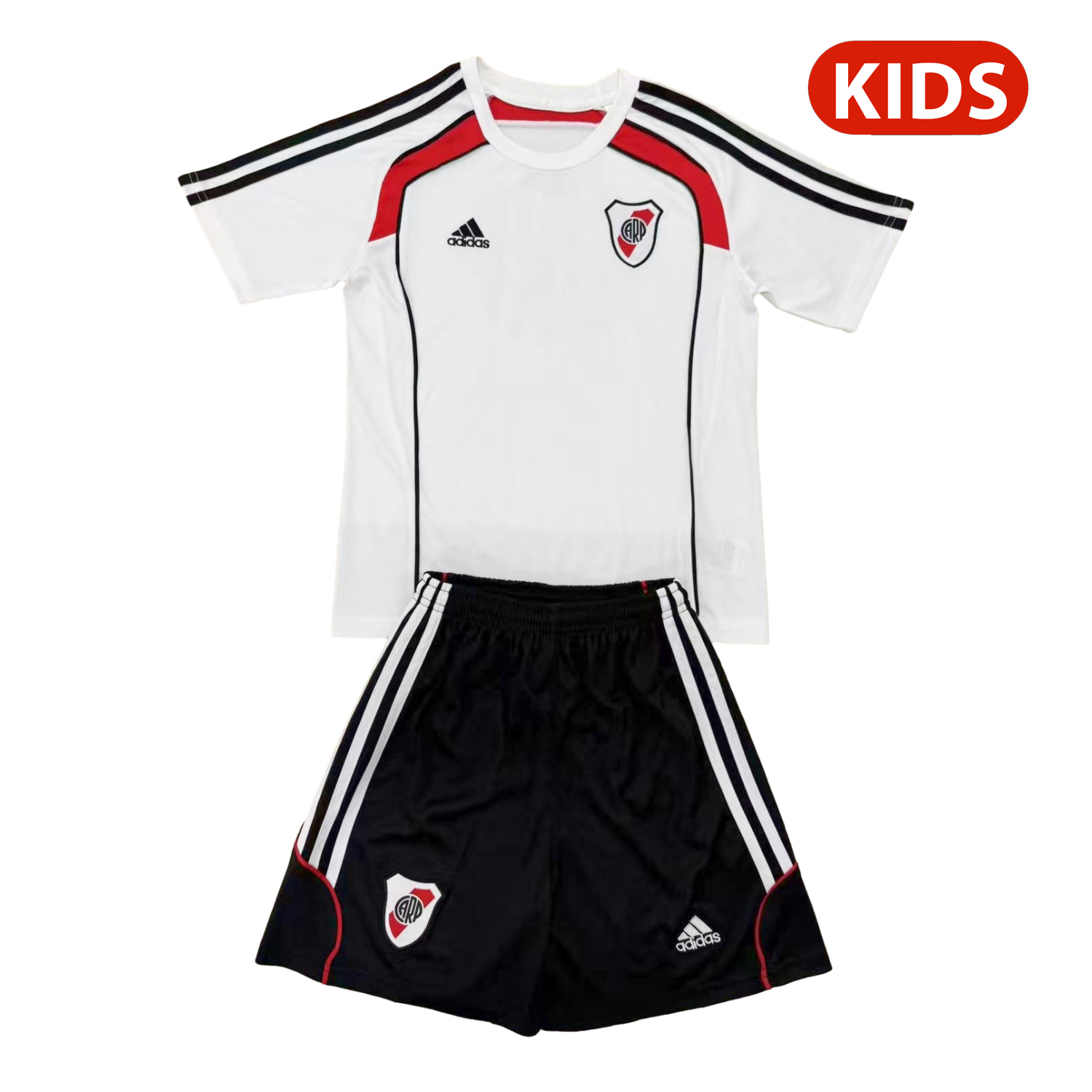 AJ-AlphaJersey-River Plate 25-26 Urban Purist Throwback White Kids Kit