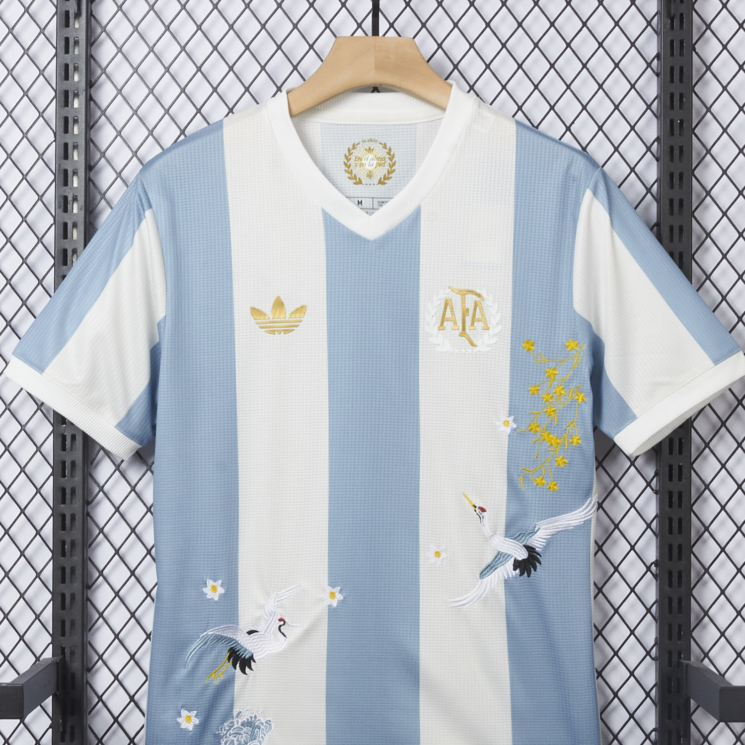 AlphaJersey-【Embroidered Flower Version】Argentina 25-26 50th Anniversary Jersey - Player Version