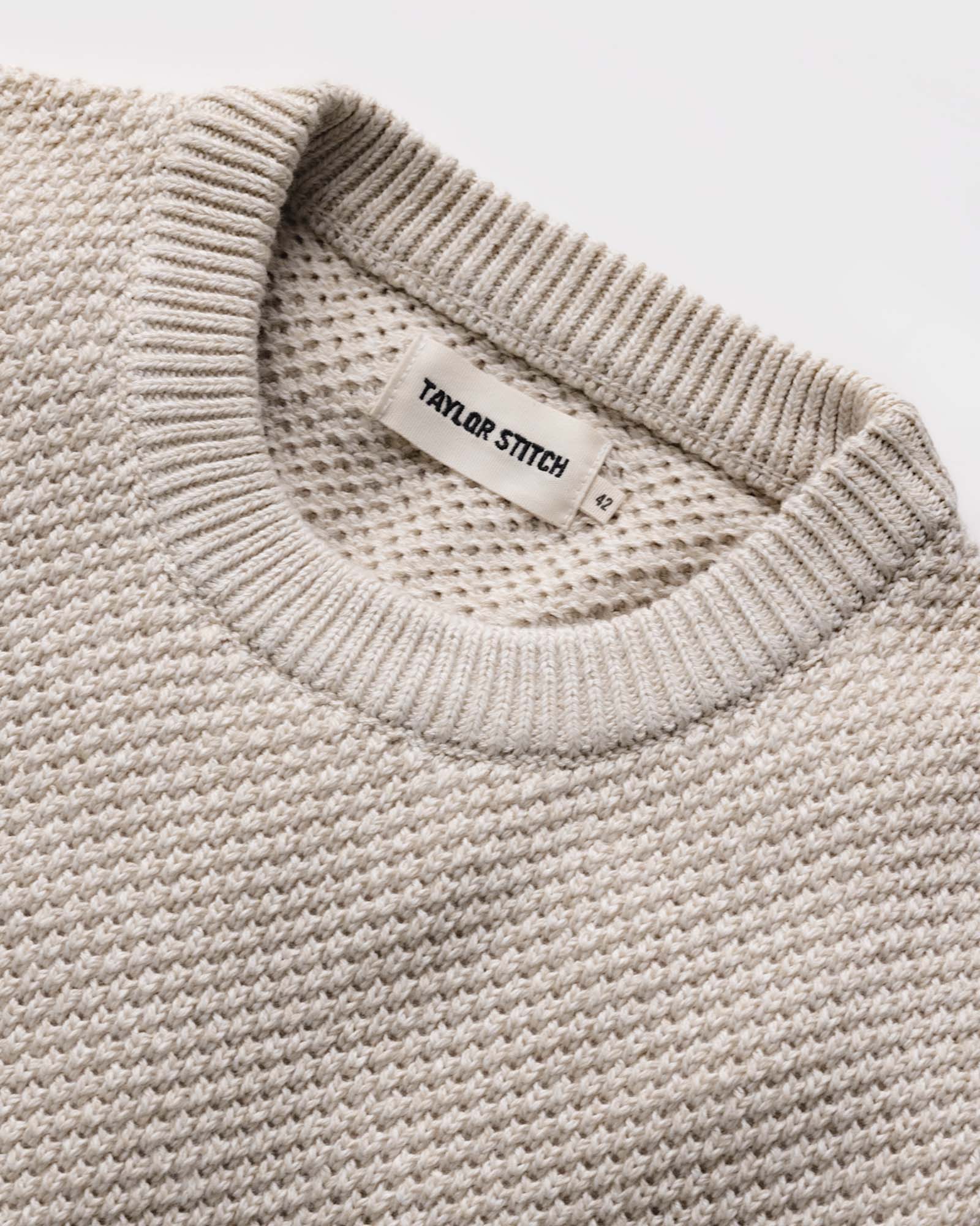 The Crawford Crew Sweater in Marled Natural | Modern Menswear by yycbvcnbmmnbm