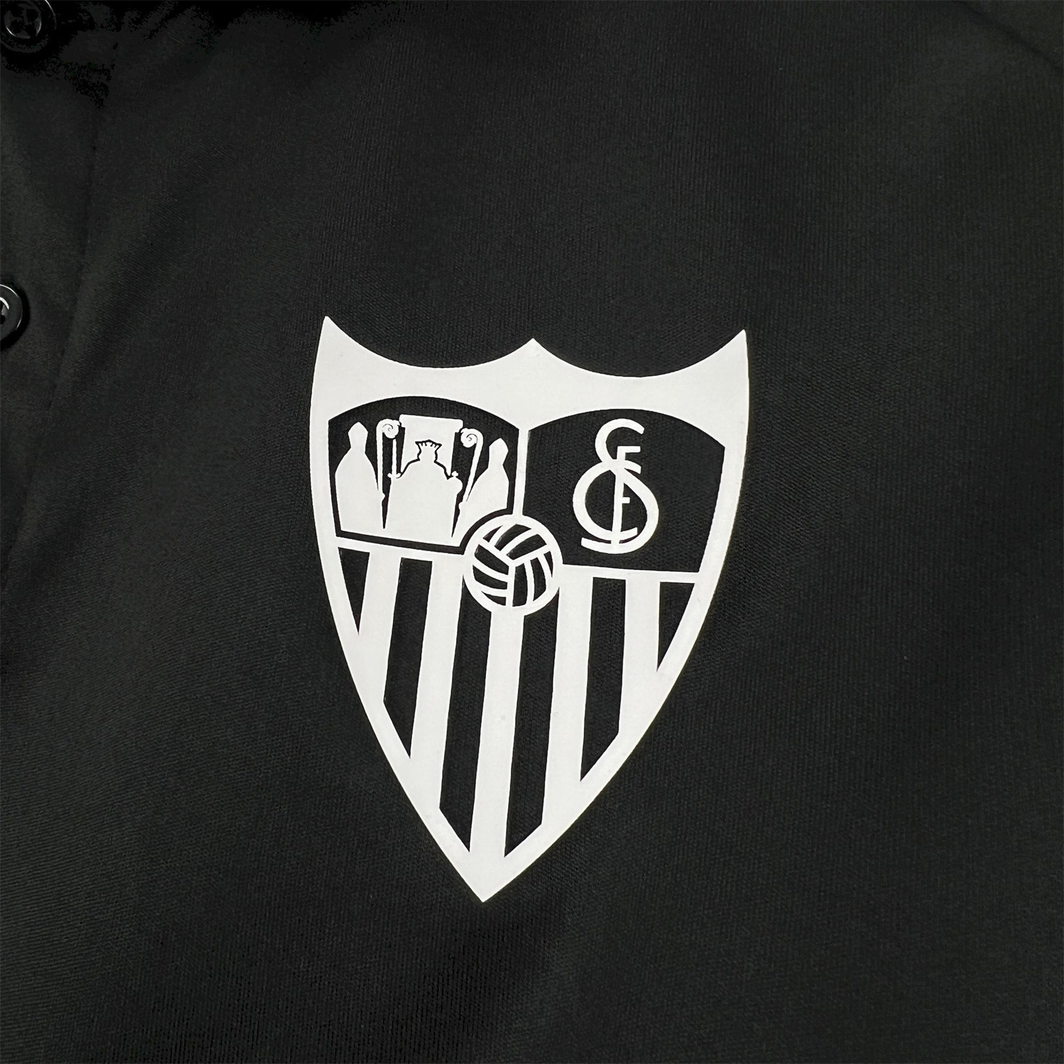 AlphaJersey-Sevilla 25-26 Black Travel Jersey - Fans Version