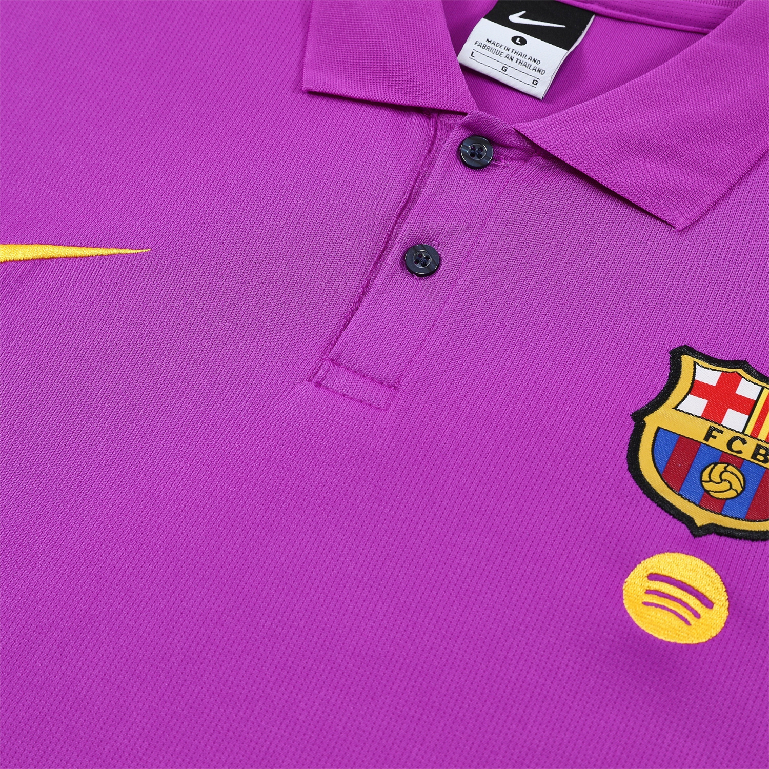 AlphaJersey-Barcelona 25-26 POLO Short-Sleeve Training Set - Purple Top and Dark Blue Pants