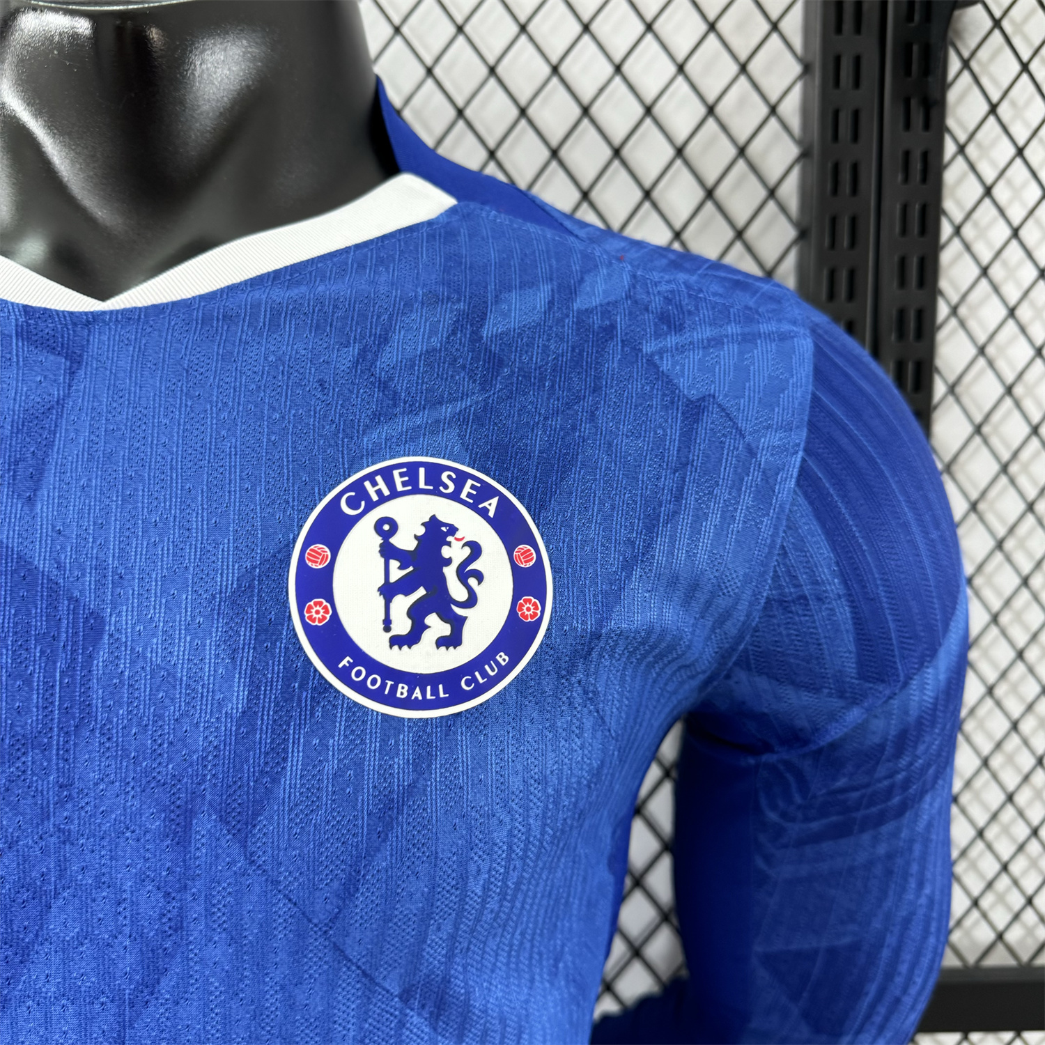 AlphaJersey-C.H.E.L.S.E.A 25-26 Home Unsponsored Blue Long Sleeves Jersey - Player Version