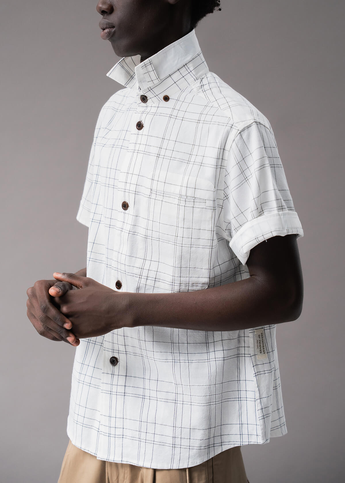 Tron 2-D Plaid White | Modern Menswear by yycbvcnbmmnbm