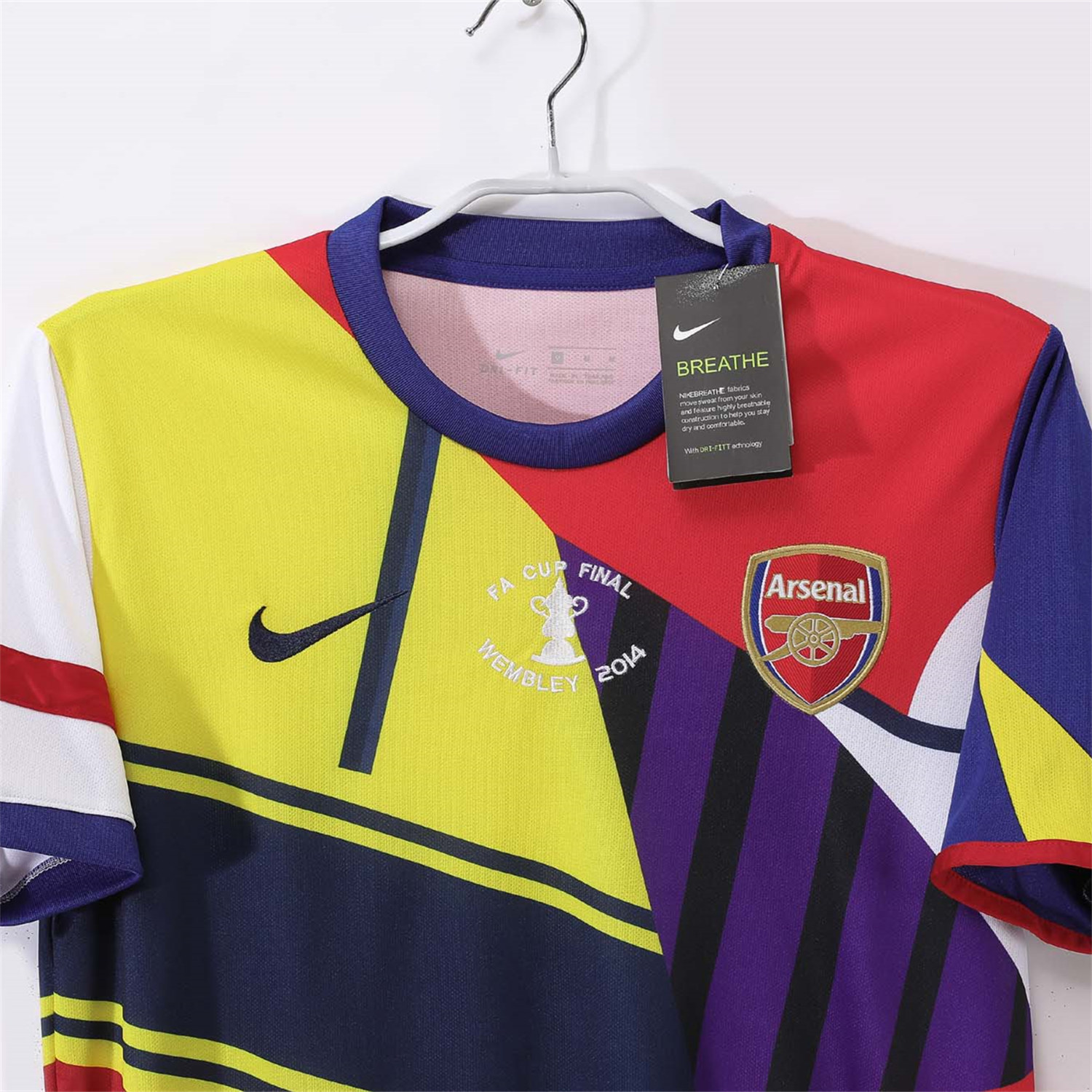 AlphaJersey-Retro Arsenal 2014 FA CUP Trophy Commemorative Jersey