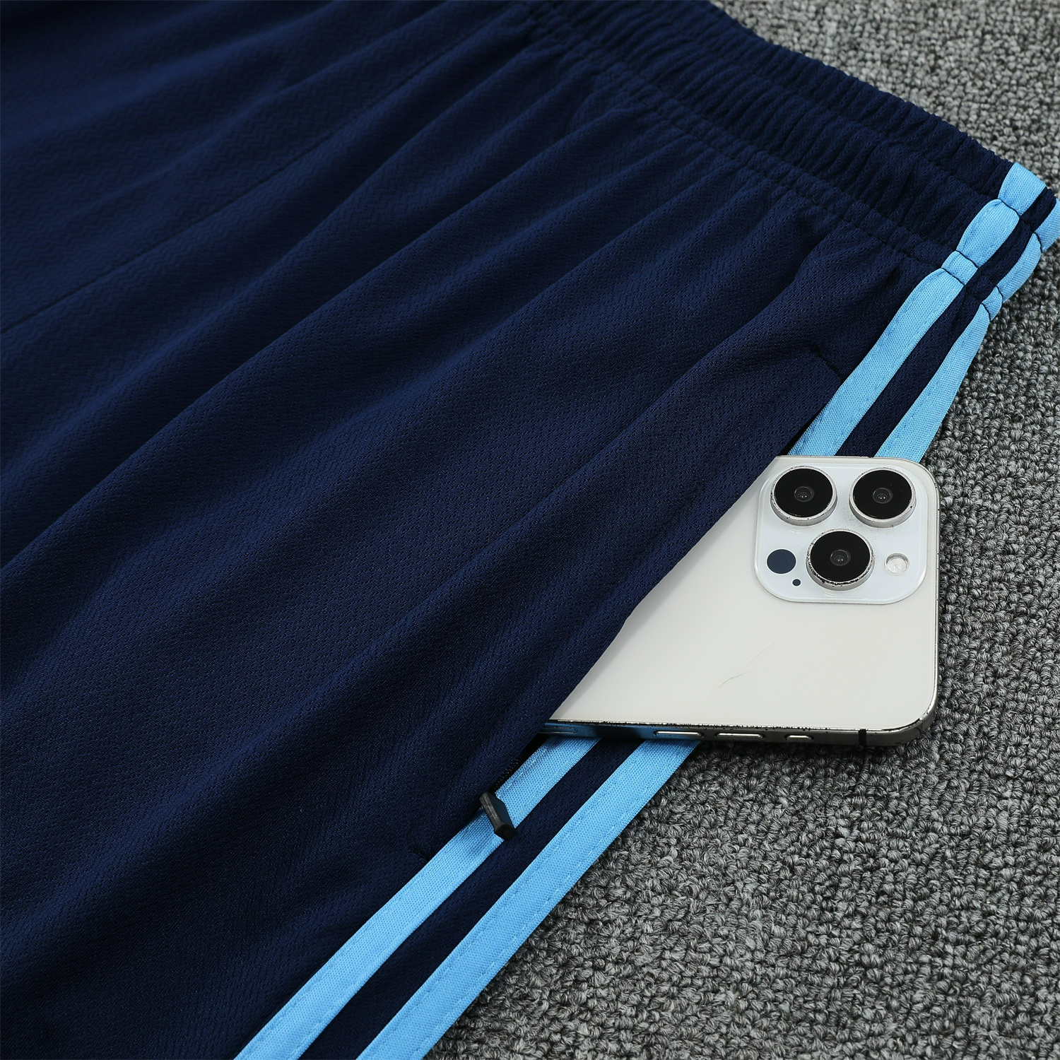 AlphaJersey-Argentina 25-26 Short-Sleeve Training Set - Deep BlueTop & Deep Blue Shorts