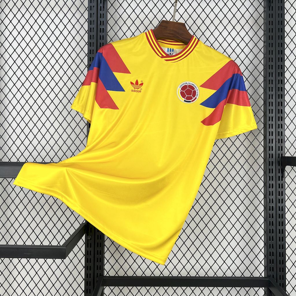 AlphaJersey-Retro Colombia 1990 Home Stadium Jersey