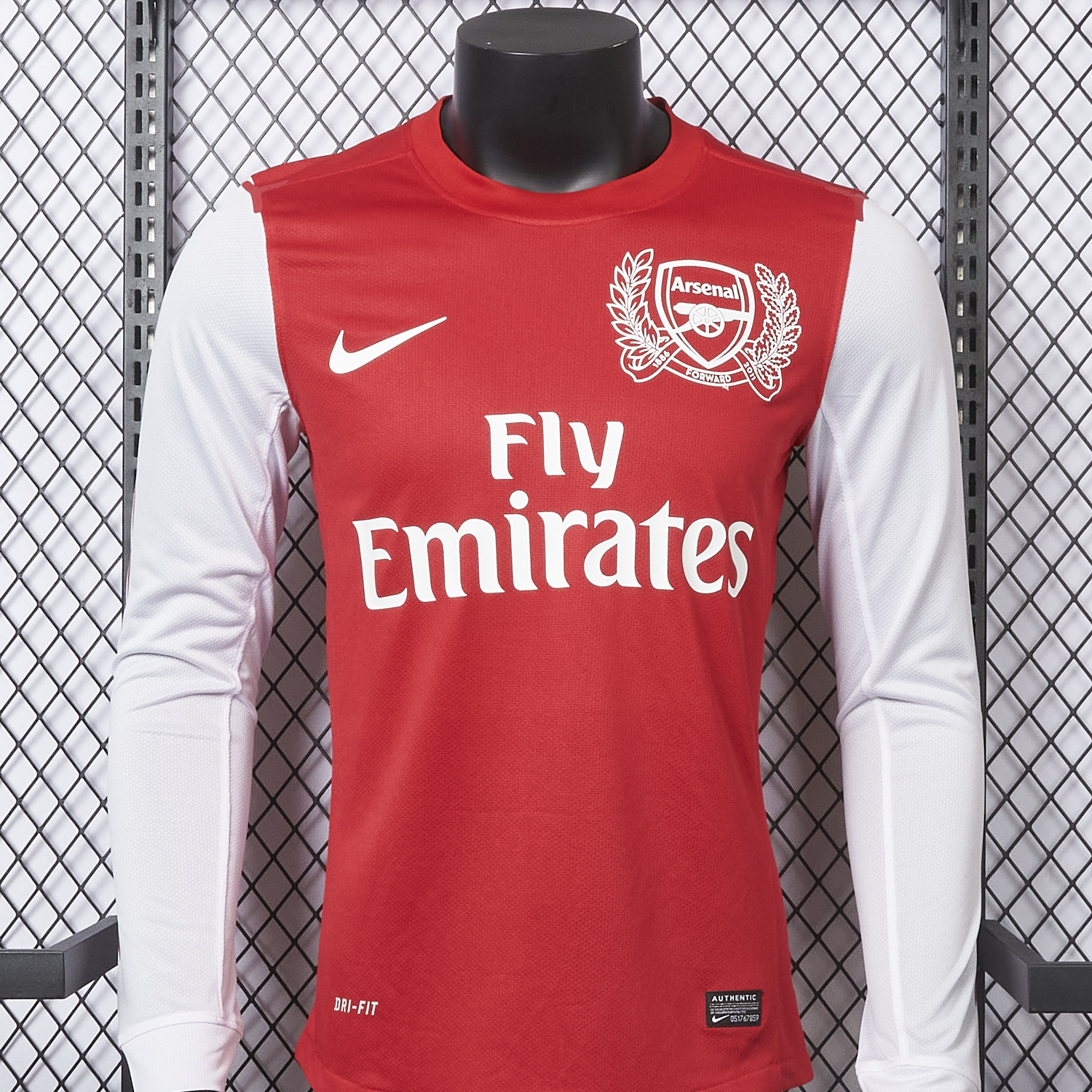 AlphaJersey-Retro Arsenal 2011-12 Home Long Sleeve Jersey - Player Version