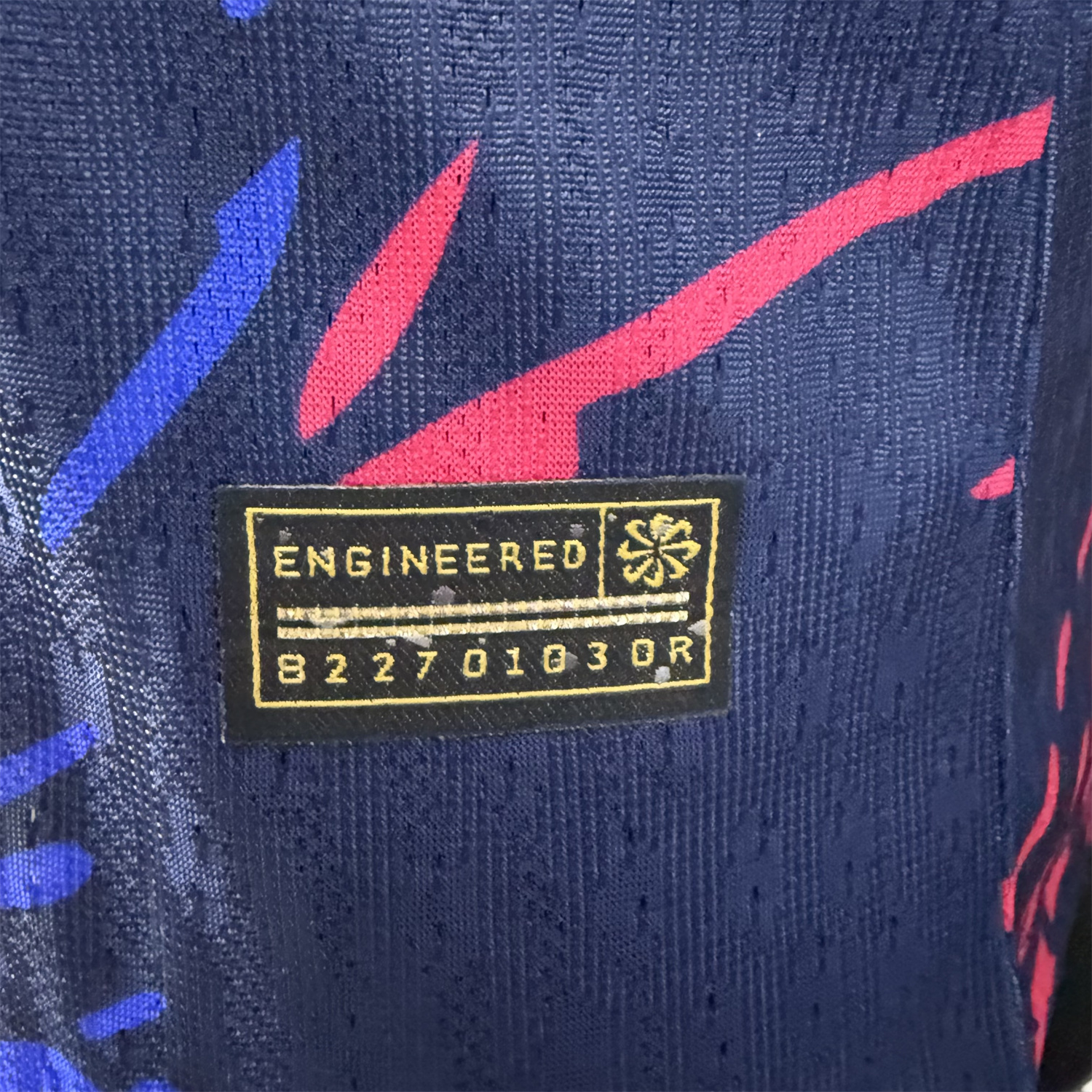 AlphaJersey-Barcelona 25-26 Red and Blue Graffiti Deep Blue Jersey - Player Version