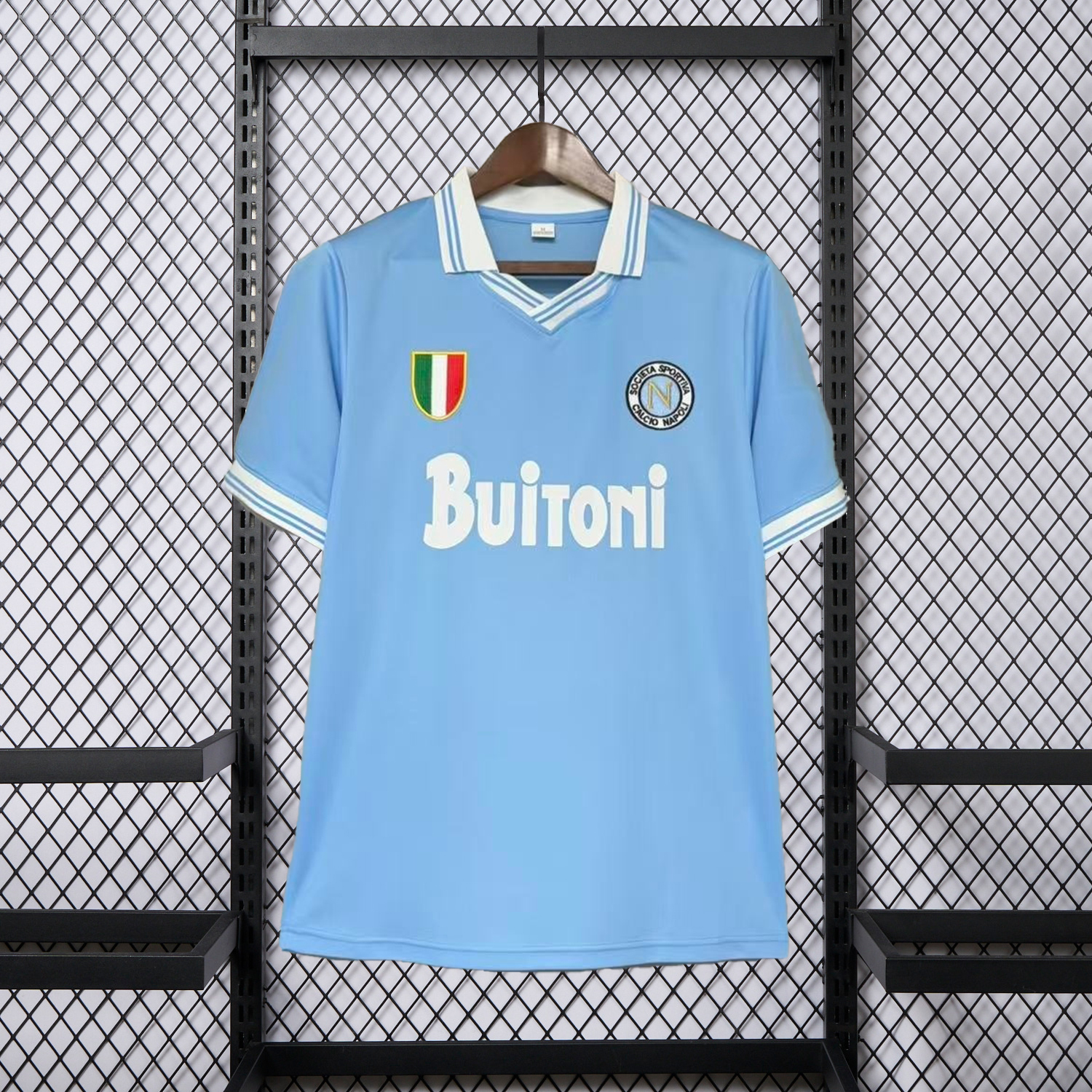 AlphaJersey-Retro Napoli 1987-88 Home 2 Blue Jersey