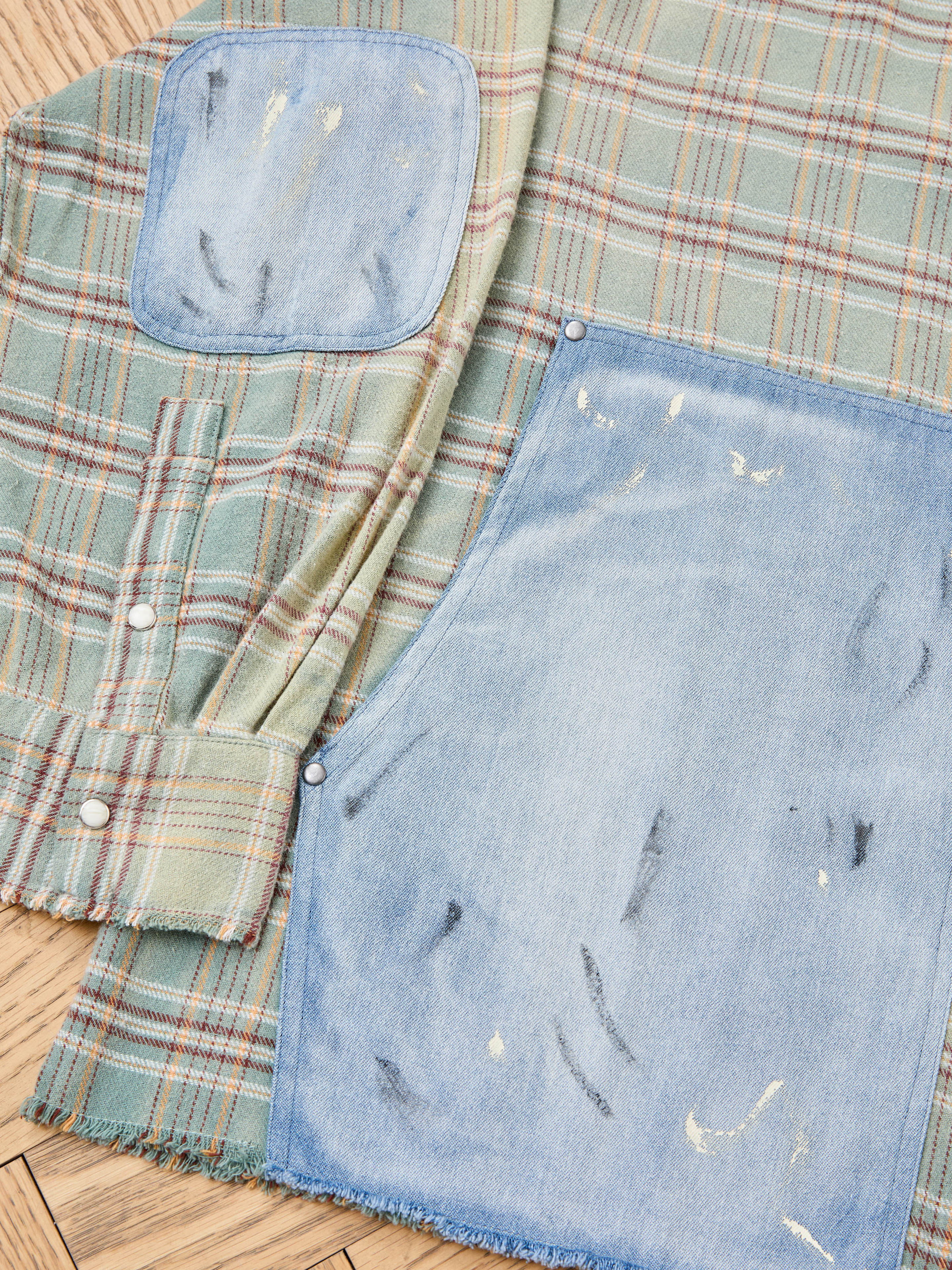 Plaid Denim Shirt | Modern Menswear by yycbvcnbmmnbm