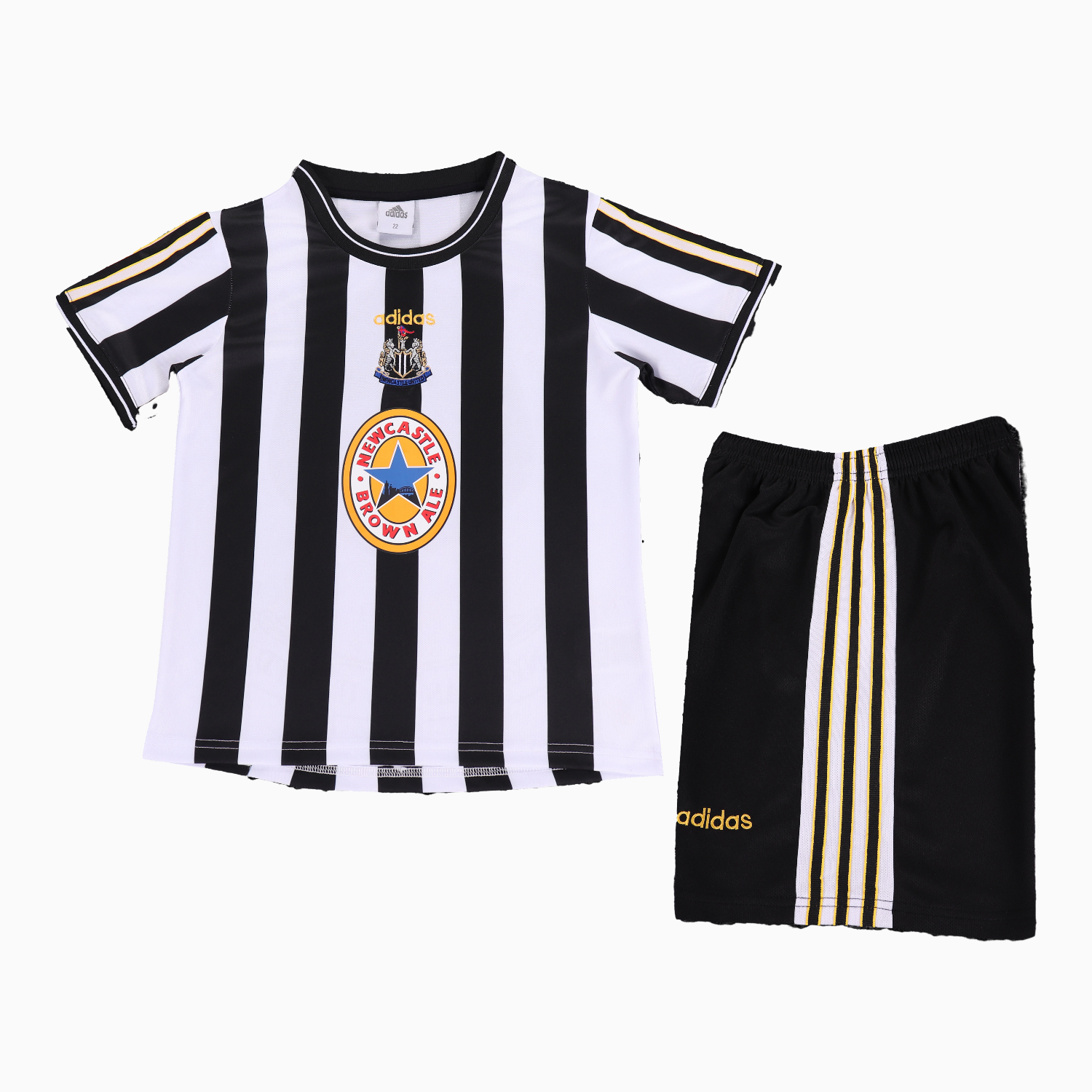 AlphaJersey-Retro Newcastle United 1997-99 Home Kids Kit