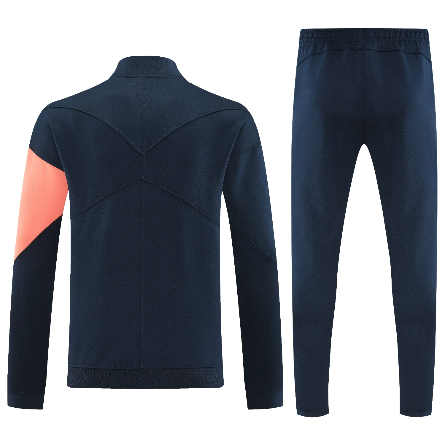 AlphaJersey-Barcelona 25-26 Jacket Training Tracksuit - Black Orange Jackets & Black Pants