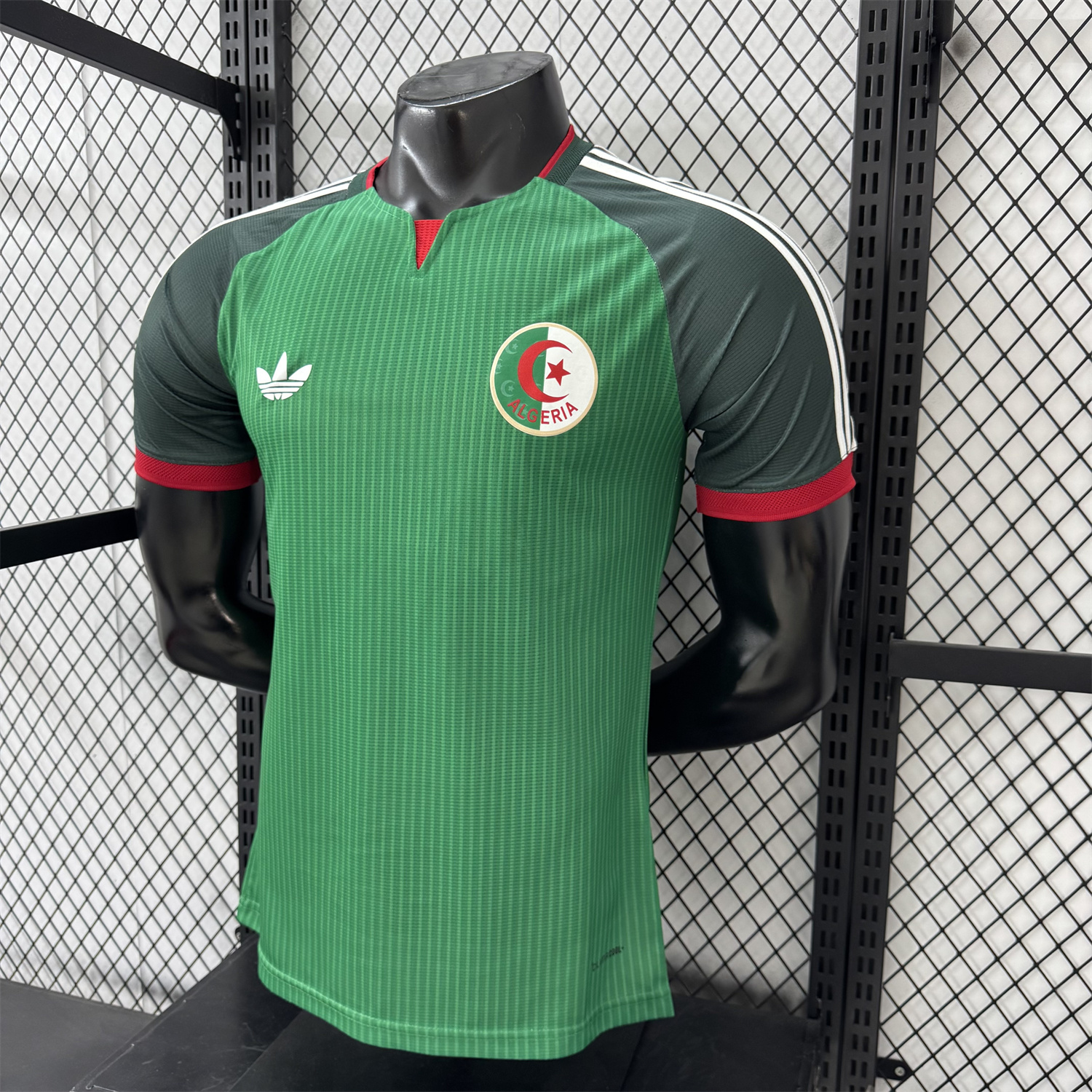 AlphaJersey-Algeria 2026 Away Green Jersey - Player Version