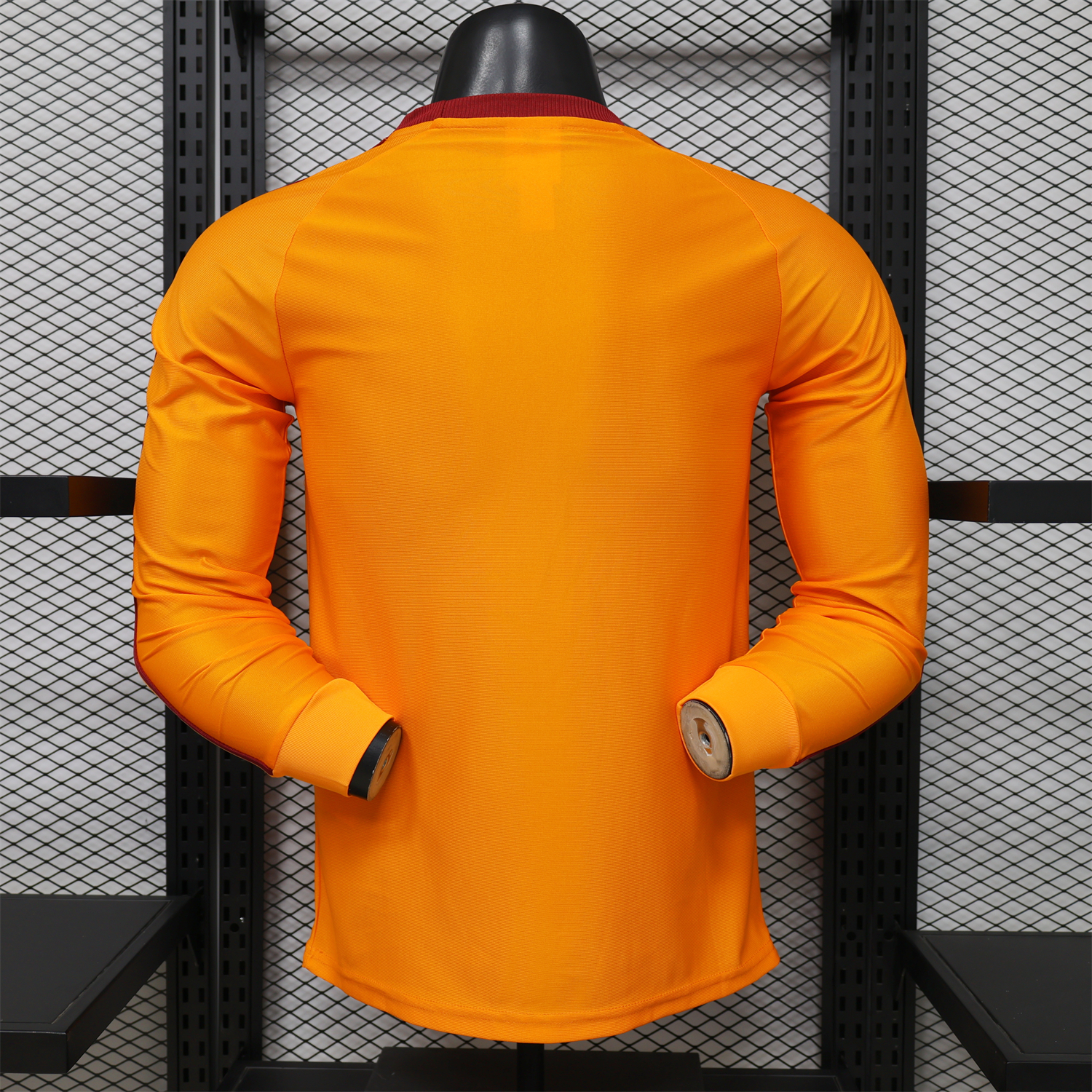 AlphaJersey-AS Roma 25-26 Retro Casual Style Orange Special Long Sleeves Jersey - Player Version