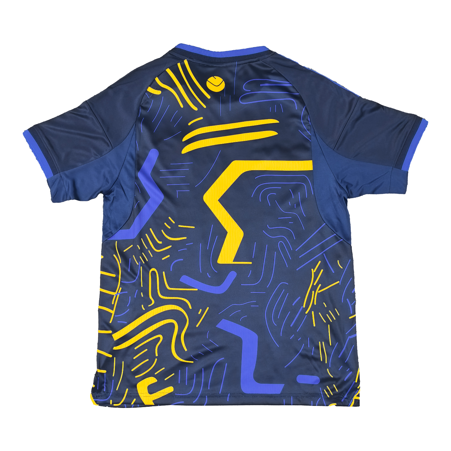 AlphaJersey-Leeds United 25-26 Yellow Stripes Blue Special Jersey - Fans Version
