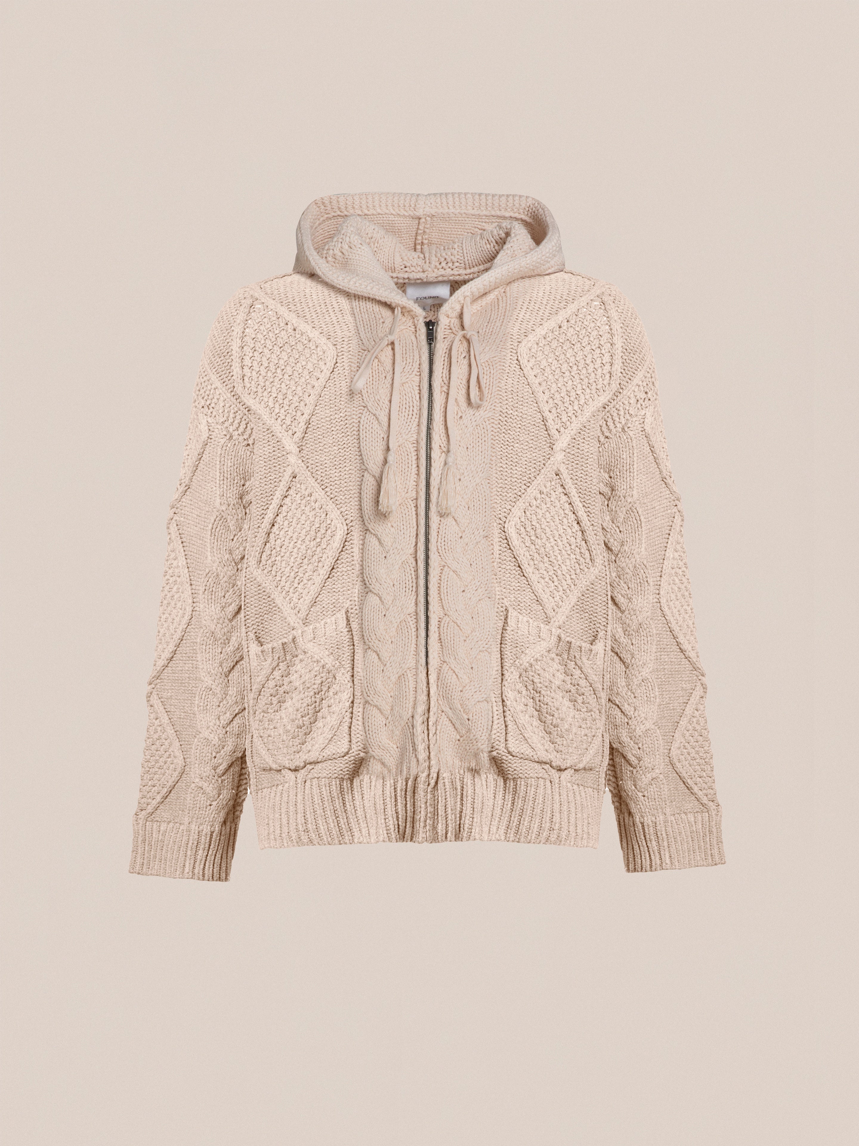 Zip Up Cable Knit Hoodie | Modern Menswear by yycbvcnbmmnbm