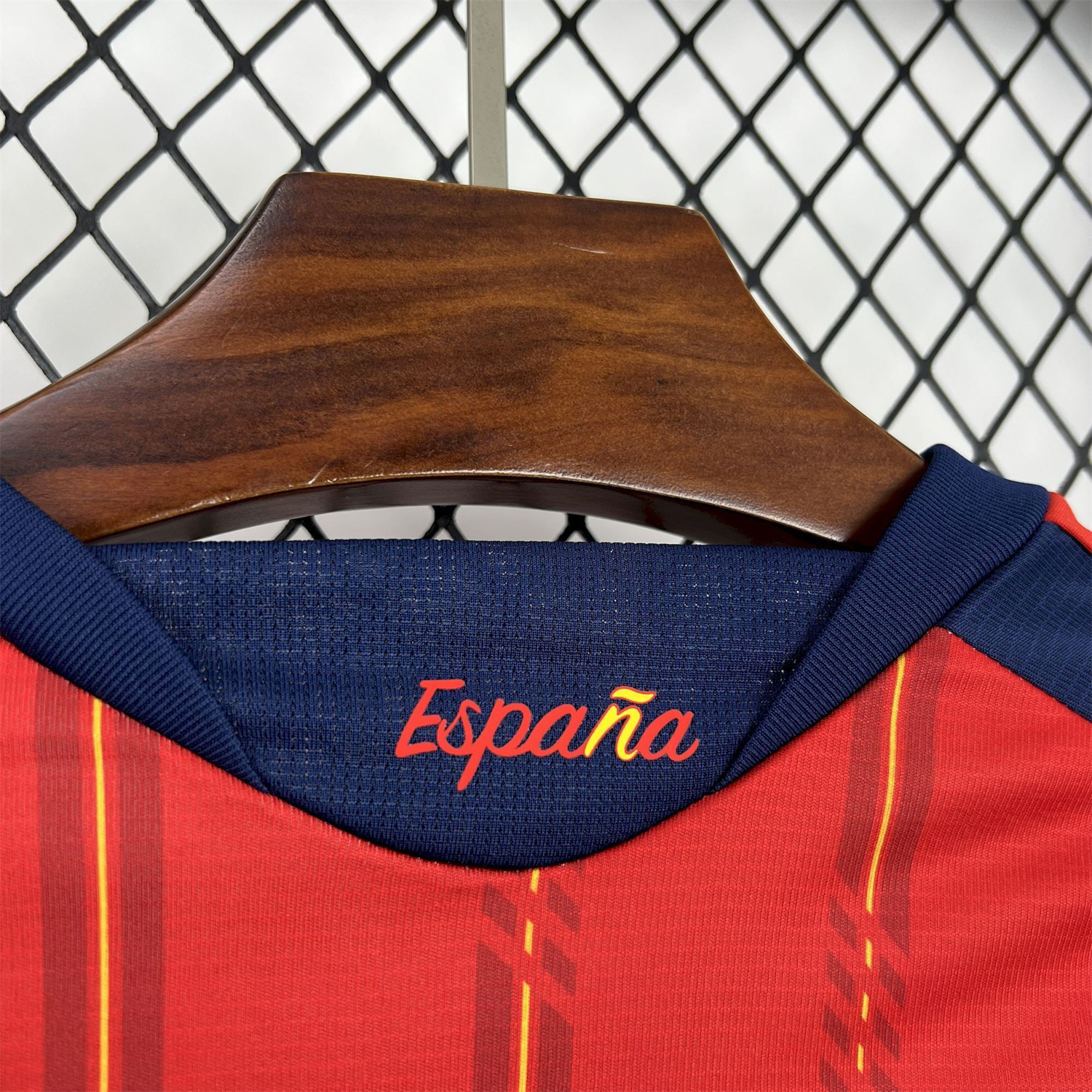 AlphaJersey-Spain 2026 Home Red Long Sleeves Jersey - Fans Version