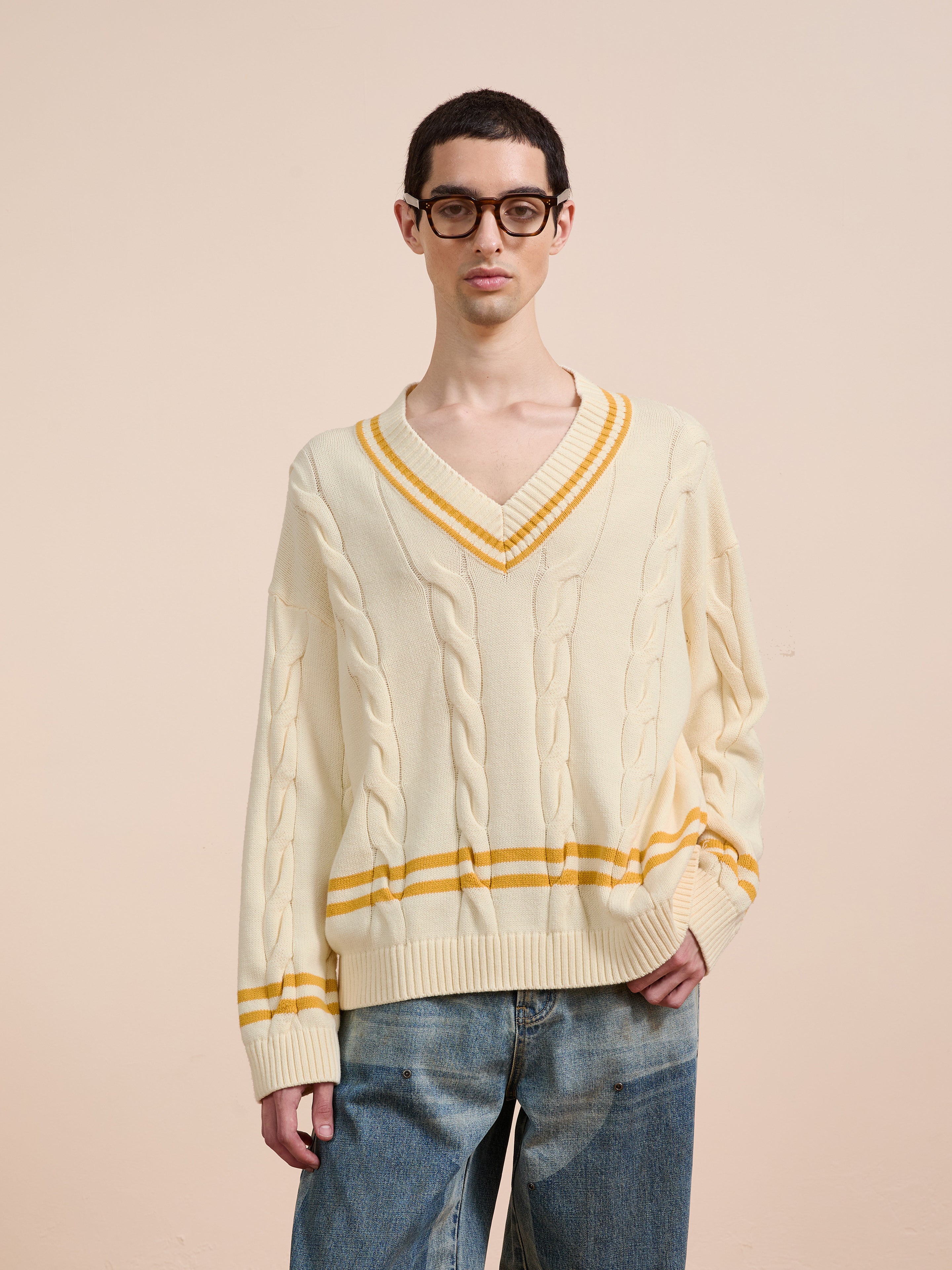 V-Neck Cricket Sweater | Modern Menswear by yycbvcnbmmnbm