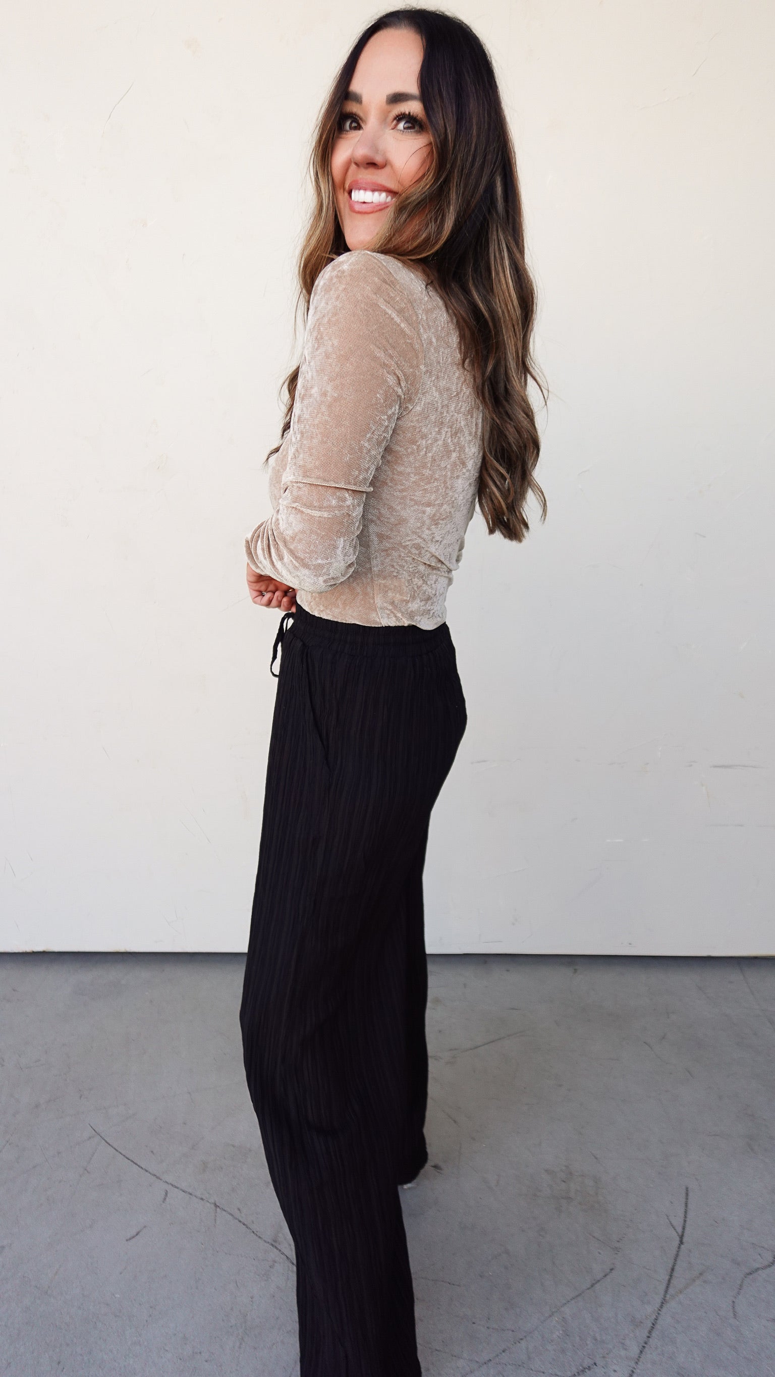 Champagne Velvet Bodysuit | Elegant Women's Fashion by coolavocek