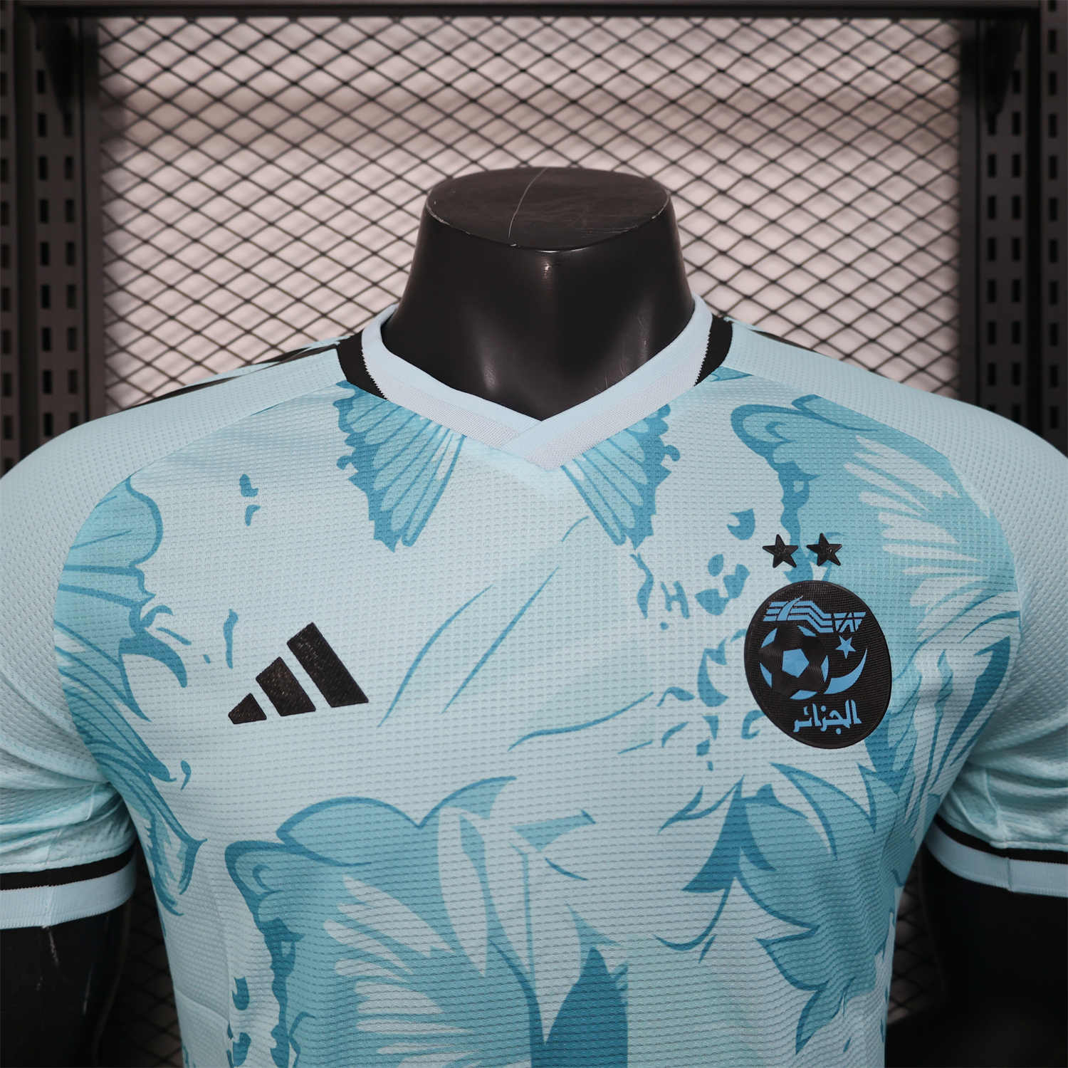 AlphaJersey-Algeria 25-26 Light Blue Flower Pattern Special Edition Jersey - Player Version