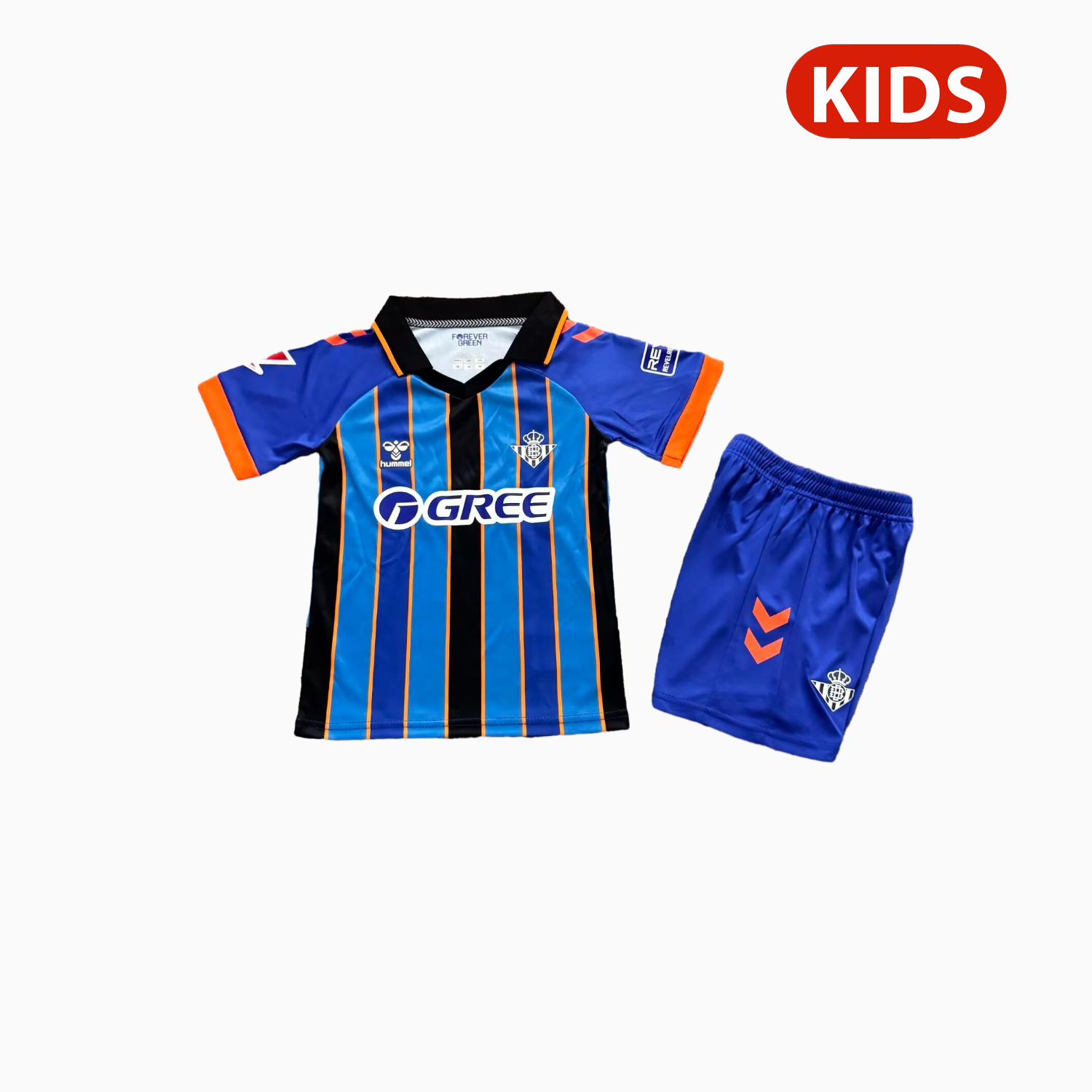 AlphaJersey-Real Betis 25-26 Goalkeeper Blue Kids Kit